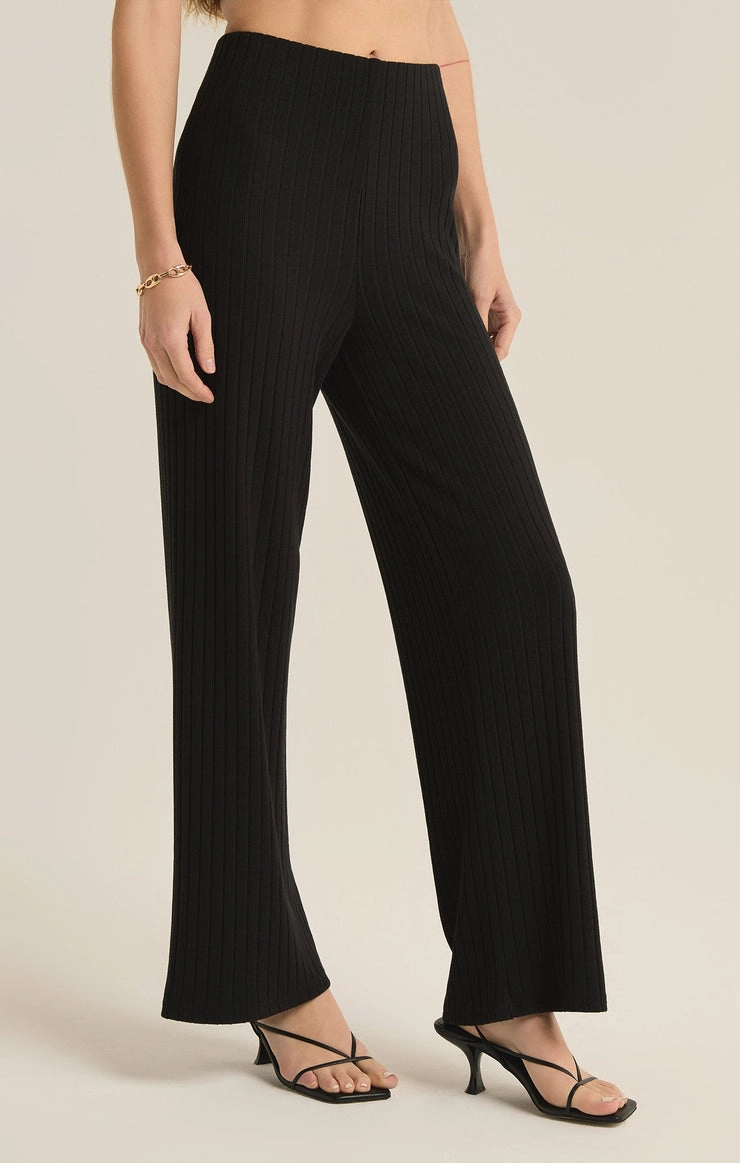 Perfect Comfort Monte Rib Pant in Black