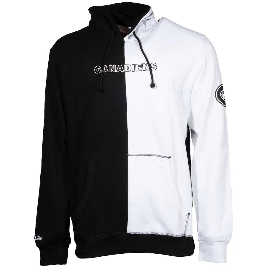 Montreal Canadiens NHL Mitchell & Ness Men's Black/White Night and Day Fleece Hoodie