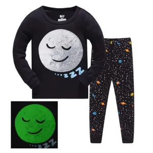 Moon Glow in the Dark pajama set