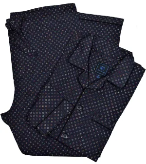 MP004 Black Multi Neat Pajama