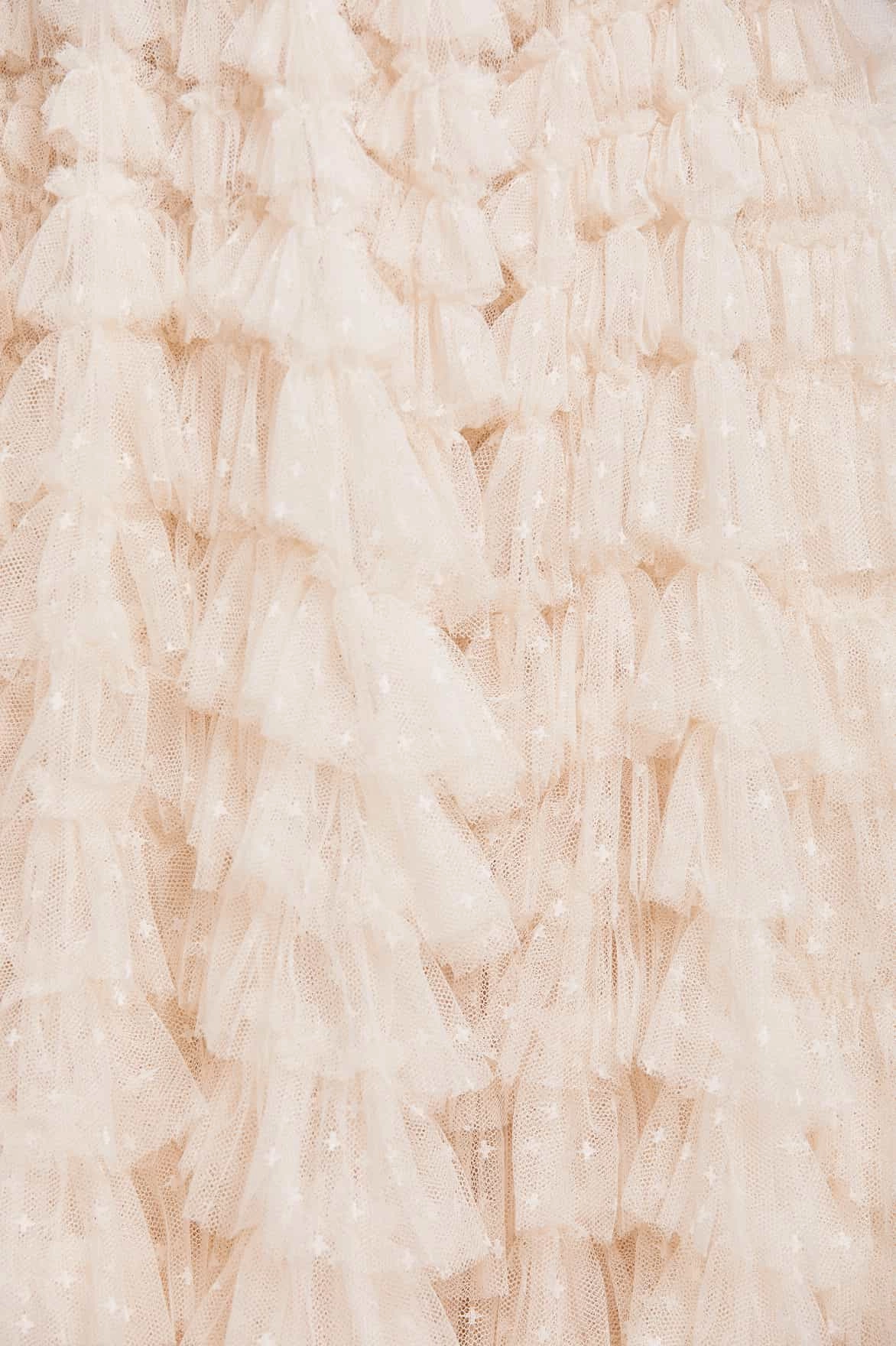 Hattie Ruffle Strapless Ankle Gown Vibrant Waist Fit