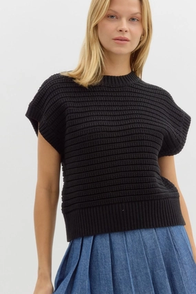 Lost For Days Black Sweater MinimalistDesign