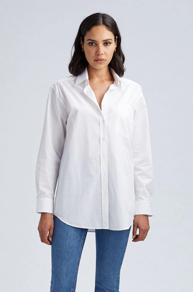 NonSlip Grip Tape White Slim Fit Button Down With Pocket