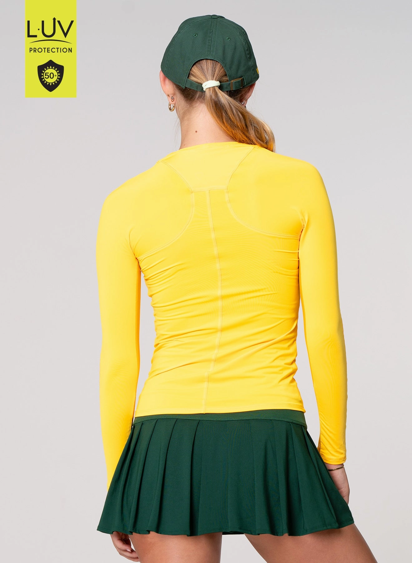 Ribbed Hem Finish ConvertibleStyle Breeze Long Sleeve Crew