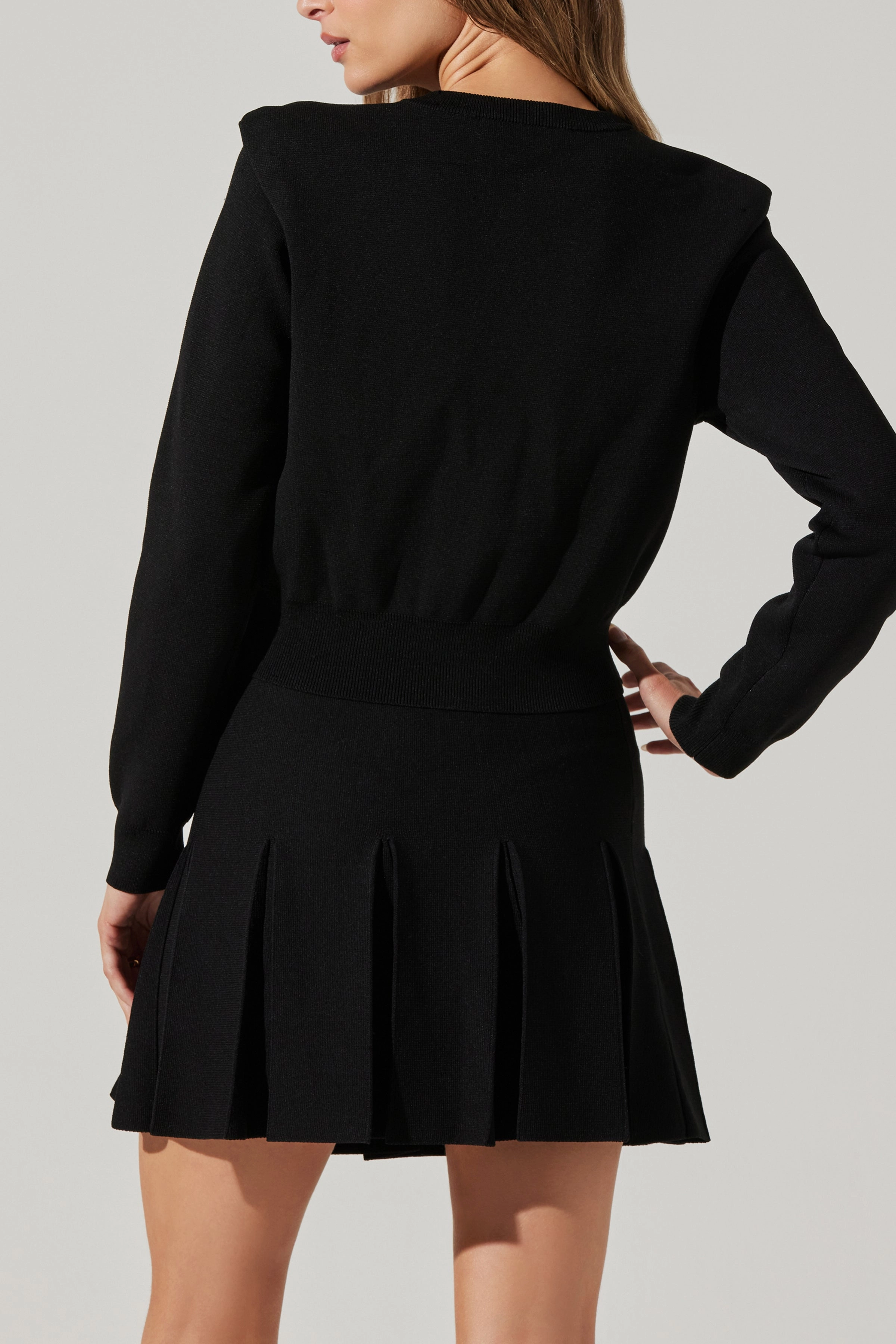 Denisa Cardi Black LowMaintenance Quick-Dry