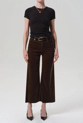 Winter Warmth Festival Outfit Outdoor Adventure Travel Outfit Chill Outfit Date Night Lyra Wide Leg Crop Corduroy in Costes