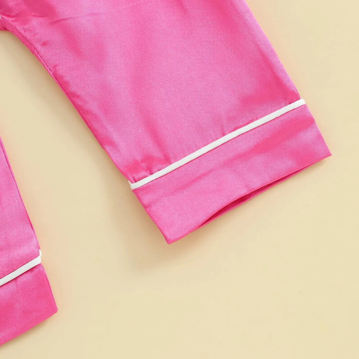 Multitrust Newborn Baby Girl Boy Silk Pajamas Long Sleeve Button Down Satin Infant Pjs One Piece Jumpsuit Loungewear