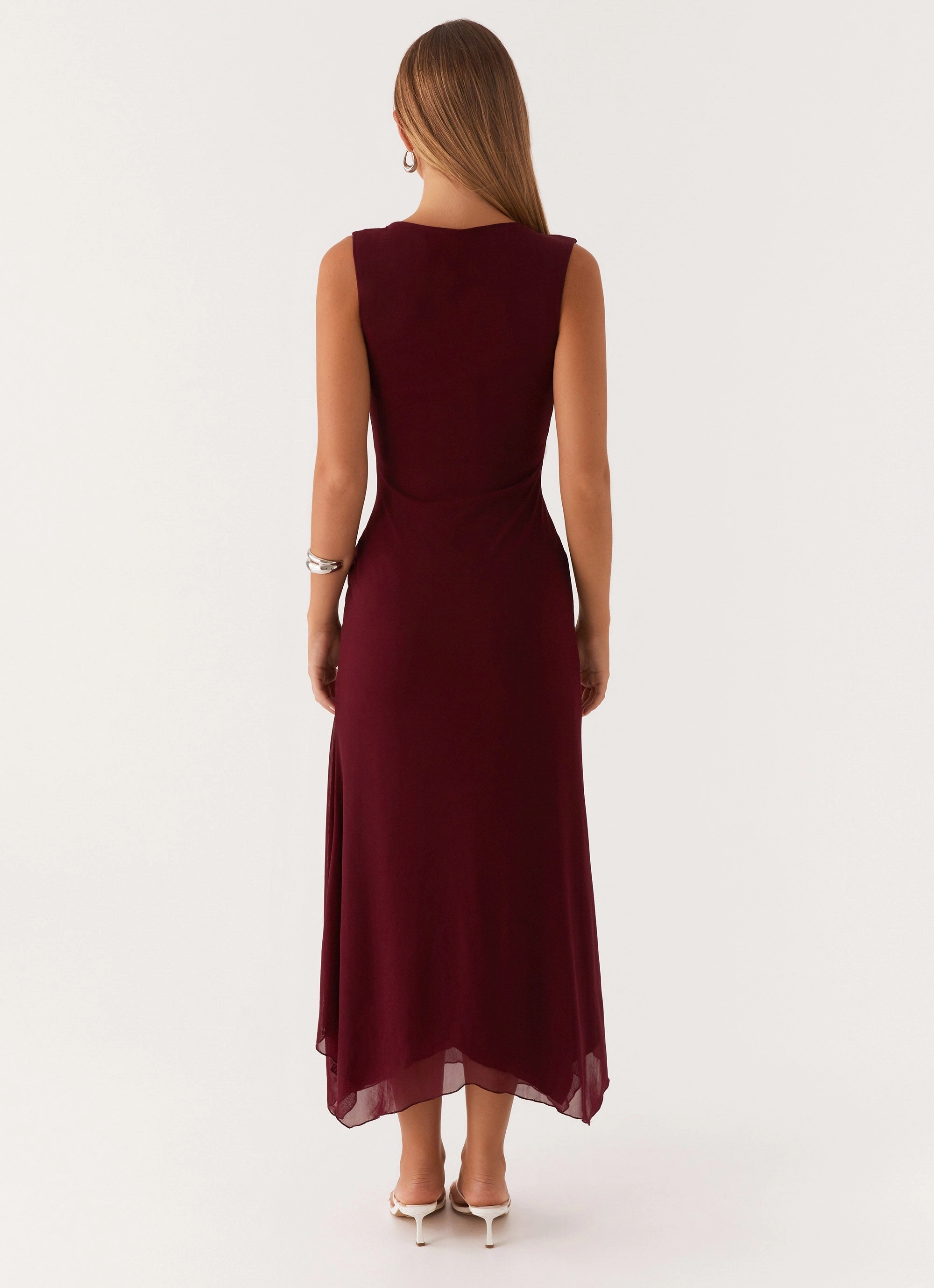 Murphy Maxi Dress - Deep Maroon solo wear Soft Appeal