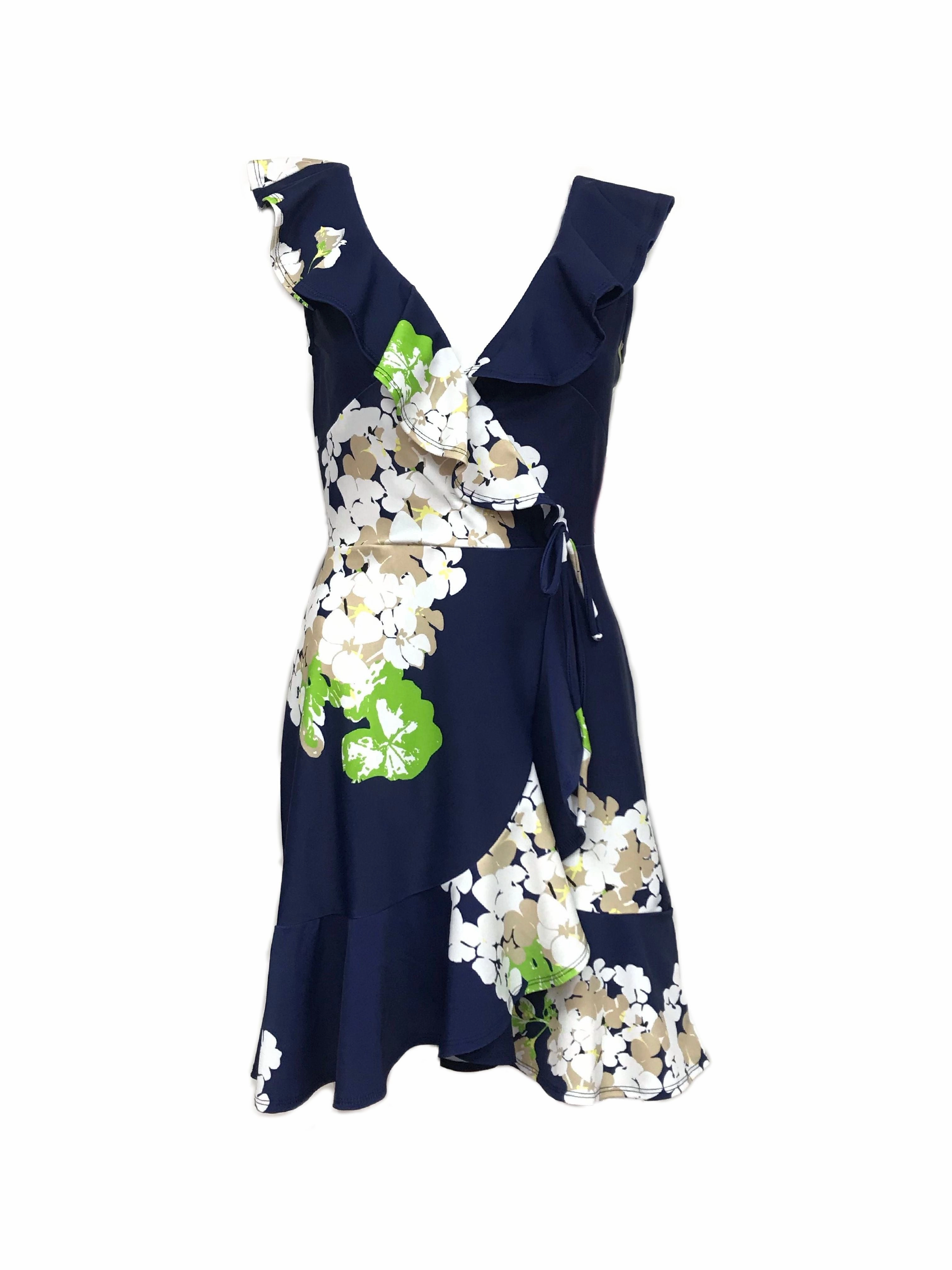 Naples Faux Wrap Dress Hydranium Olive Fresh Sleek Form