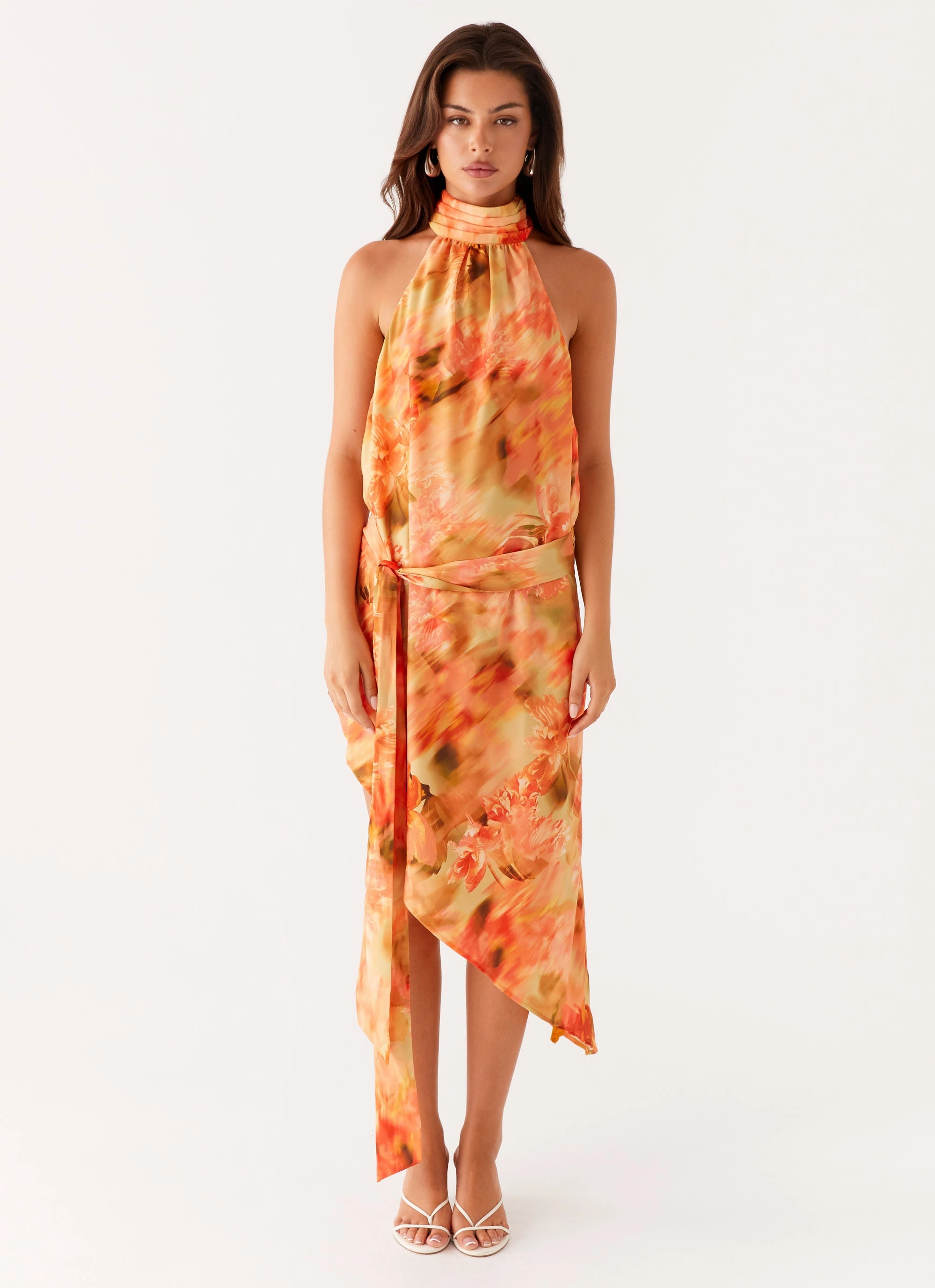 Timeless Piece Lou Midi Dress - Sunset Floral