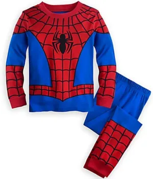 NEW ReedCA Girls Boys Kids Pajamas Super Hero Spiderman Kids Toddler PJs Sleepwear, Sz 4
