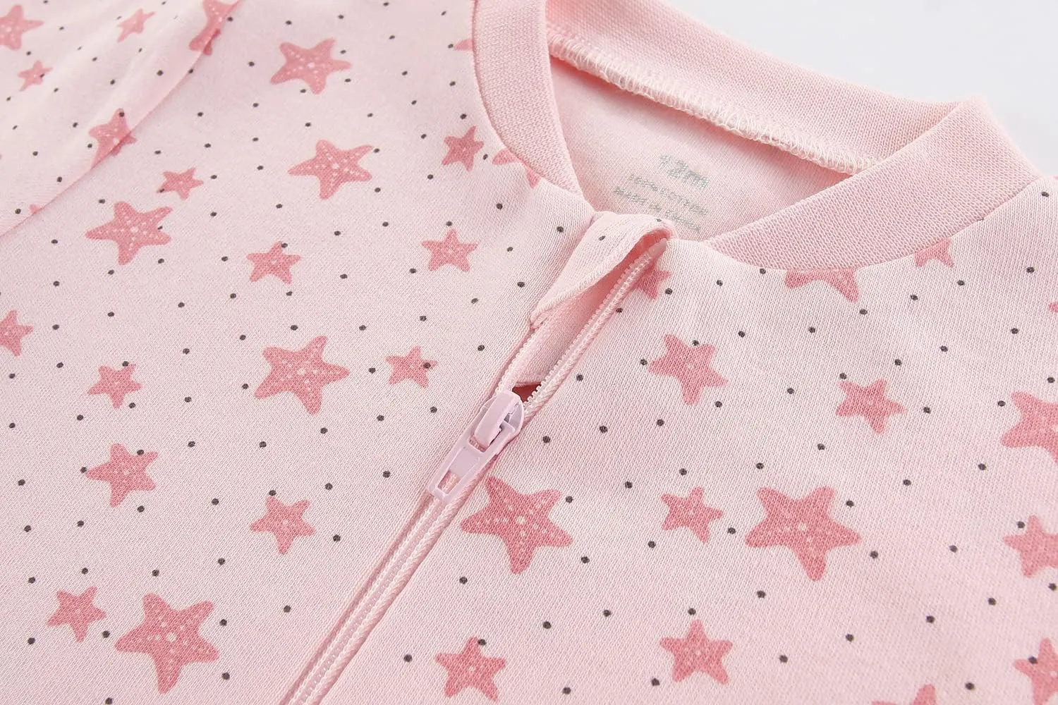 Newborn Baby Boy Girl Cotton Bodysuit Unisex Infant Zipper Long Sleeve Jumpsuit 3-Pack Outfits Clothes,0-12Months