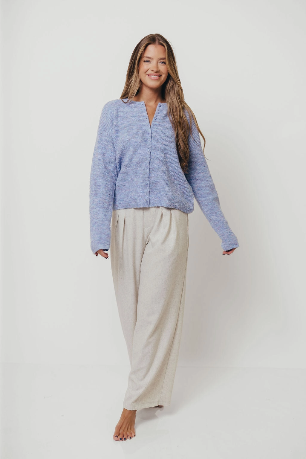 Newport Cardigan in Blue Heather Gym Wear summer top