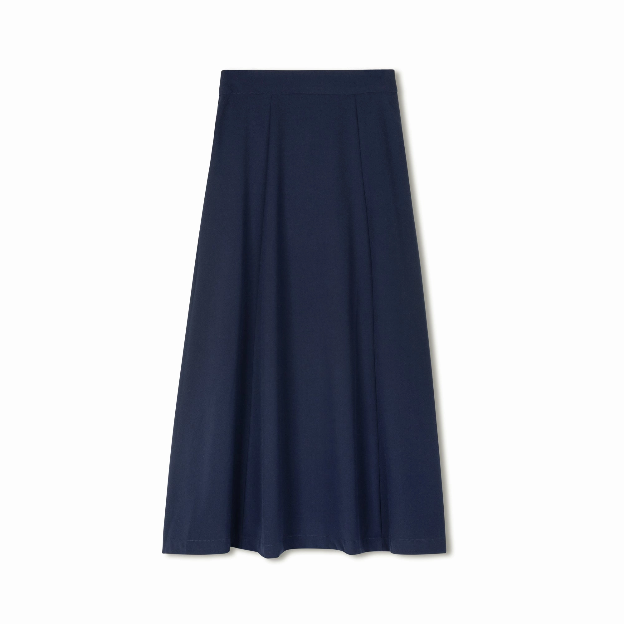 Unisex style Biodegradable Fabric Nini Flared Skirt | Navy
