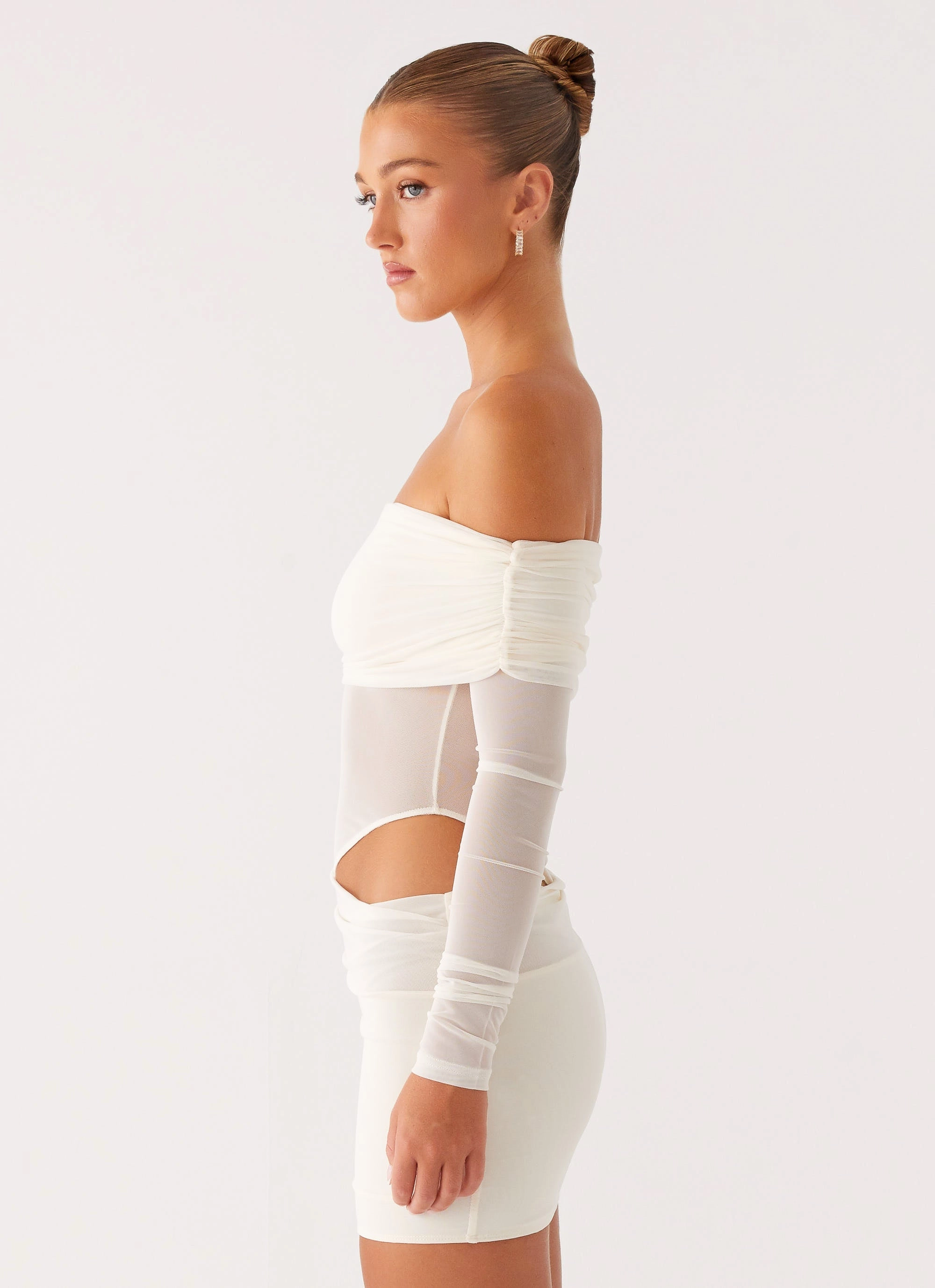 Fresh Outfit Semi Formal No Doubt Mini Dress - Ivory