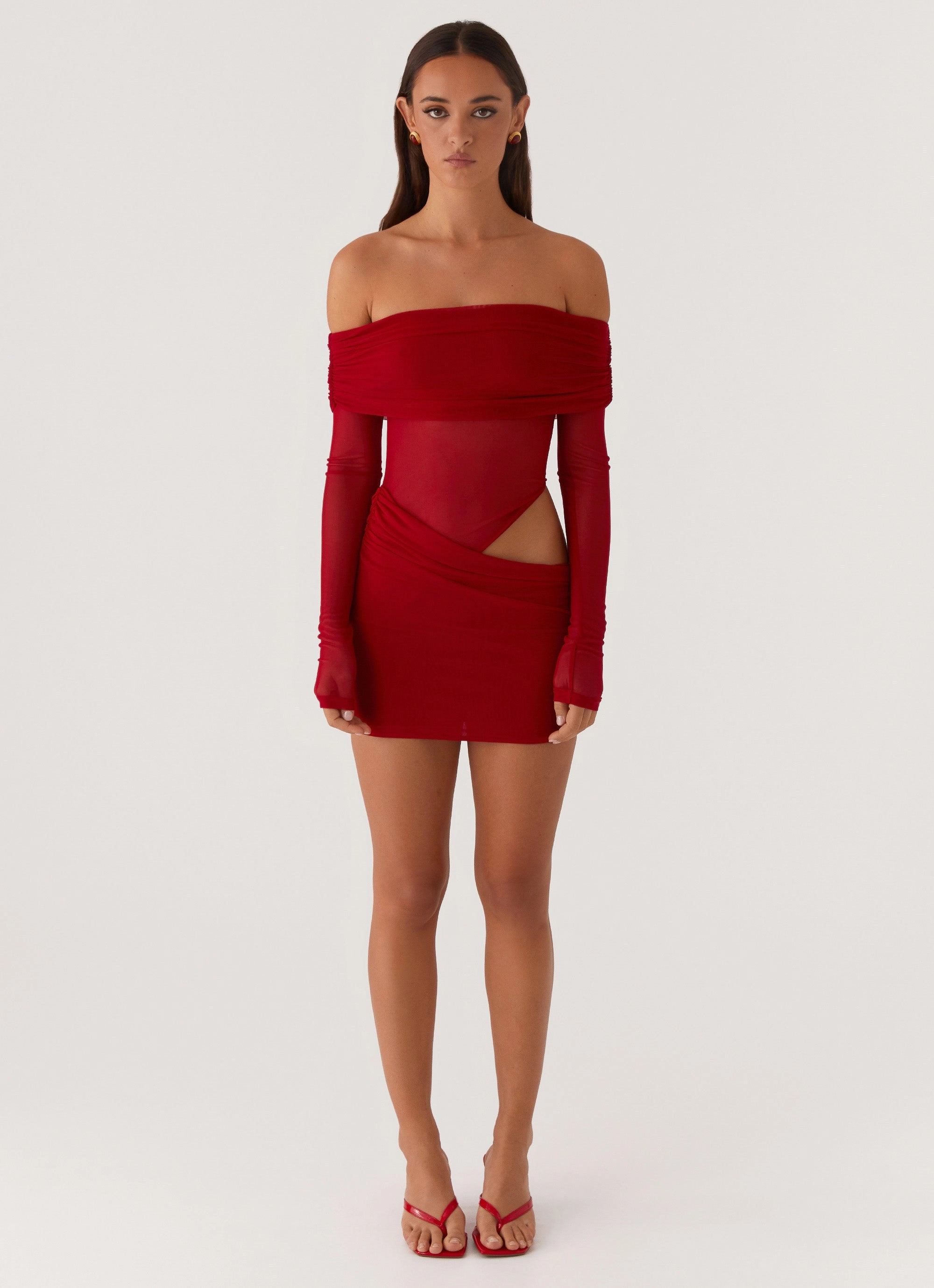 No Doubt Mini Dress - Red Romantic Vibes