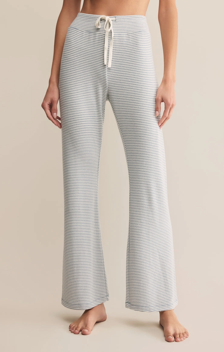In the Clouds Stripe Pant in Light Denim Active Layer SturdyBeltLoops