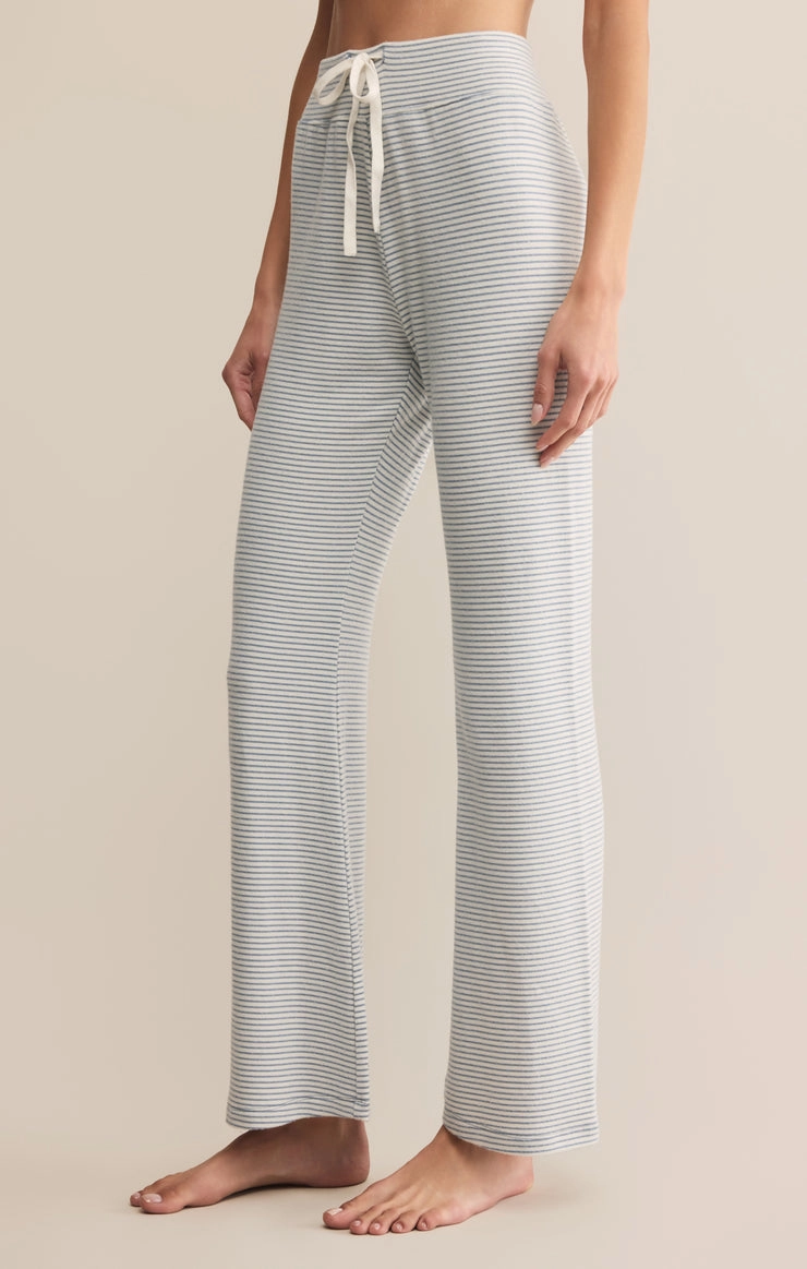 In the Clouds Stripe Pant in Light Denim Minimal Design Static free