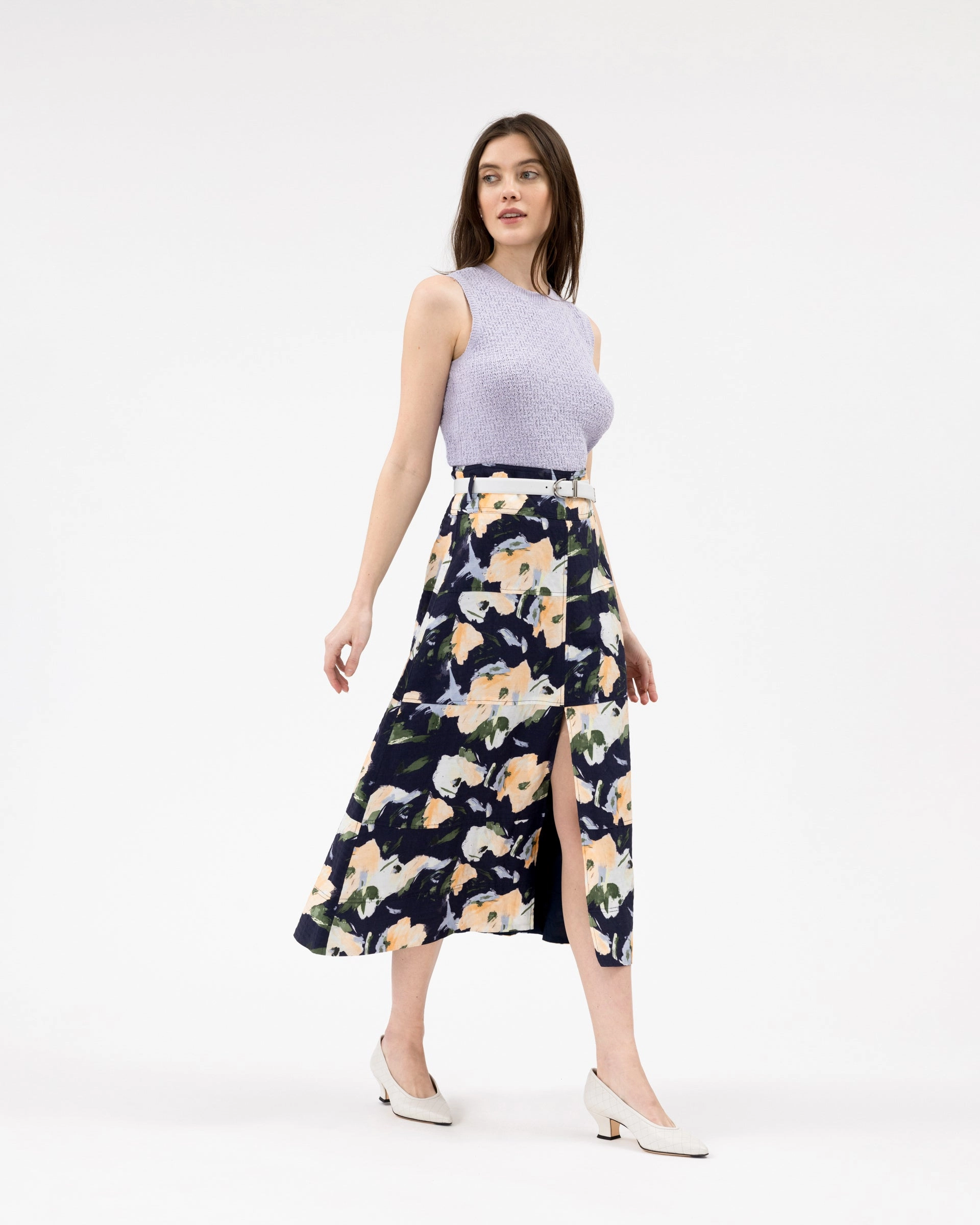 Linen Hudson Skirt Travel Ready Fit