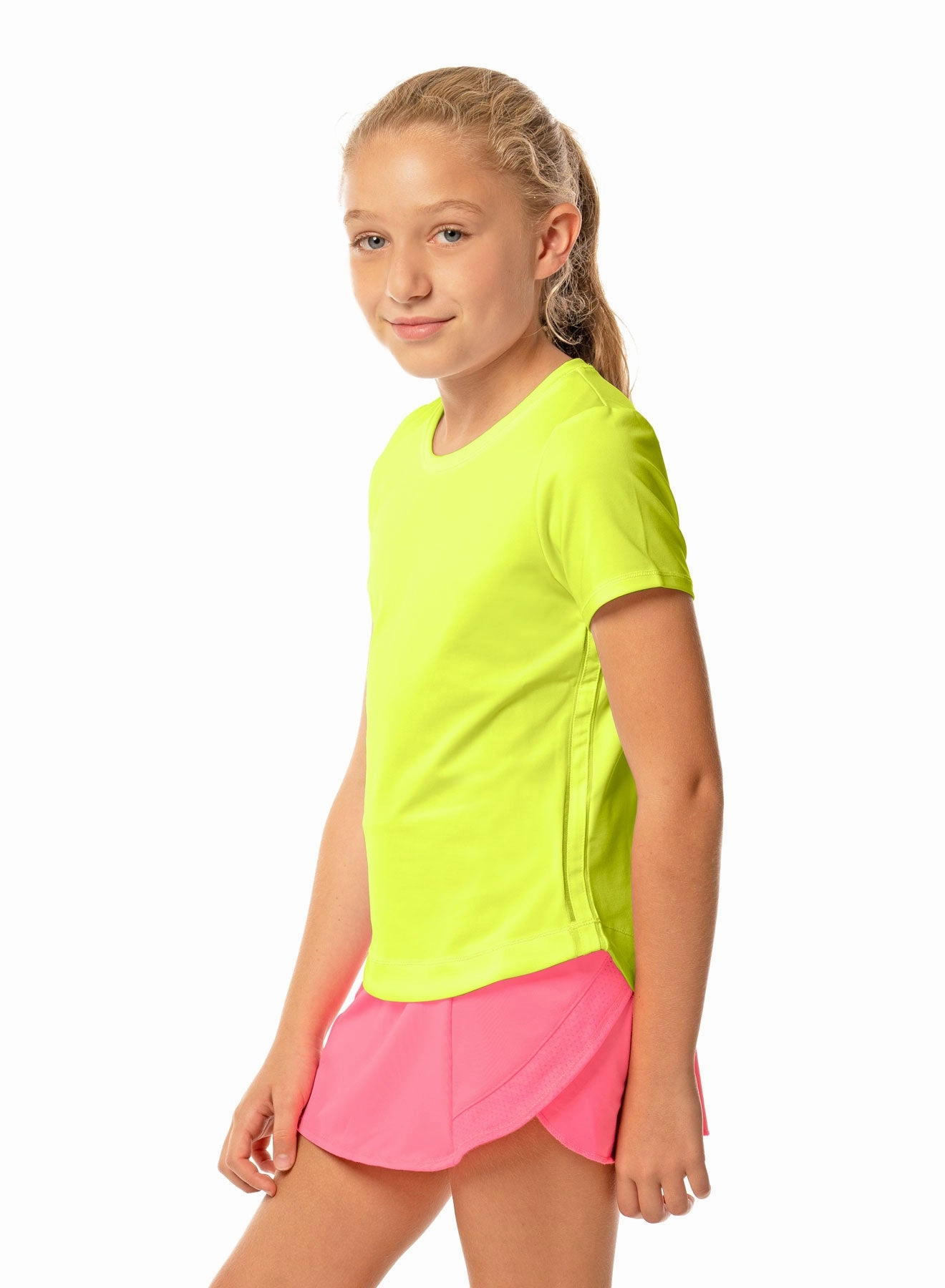 Dynamic High-Low Short Sleeve RibbedTrim