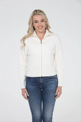 StainResistantFinish DropShoulderConstruction The Arbor Sweater in Ivory