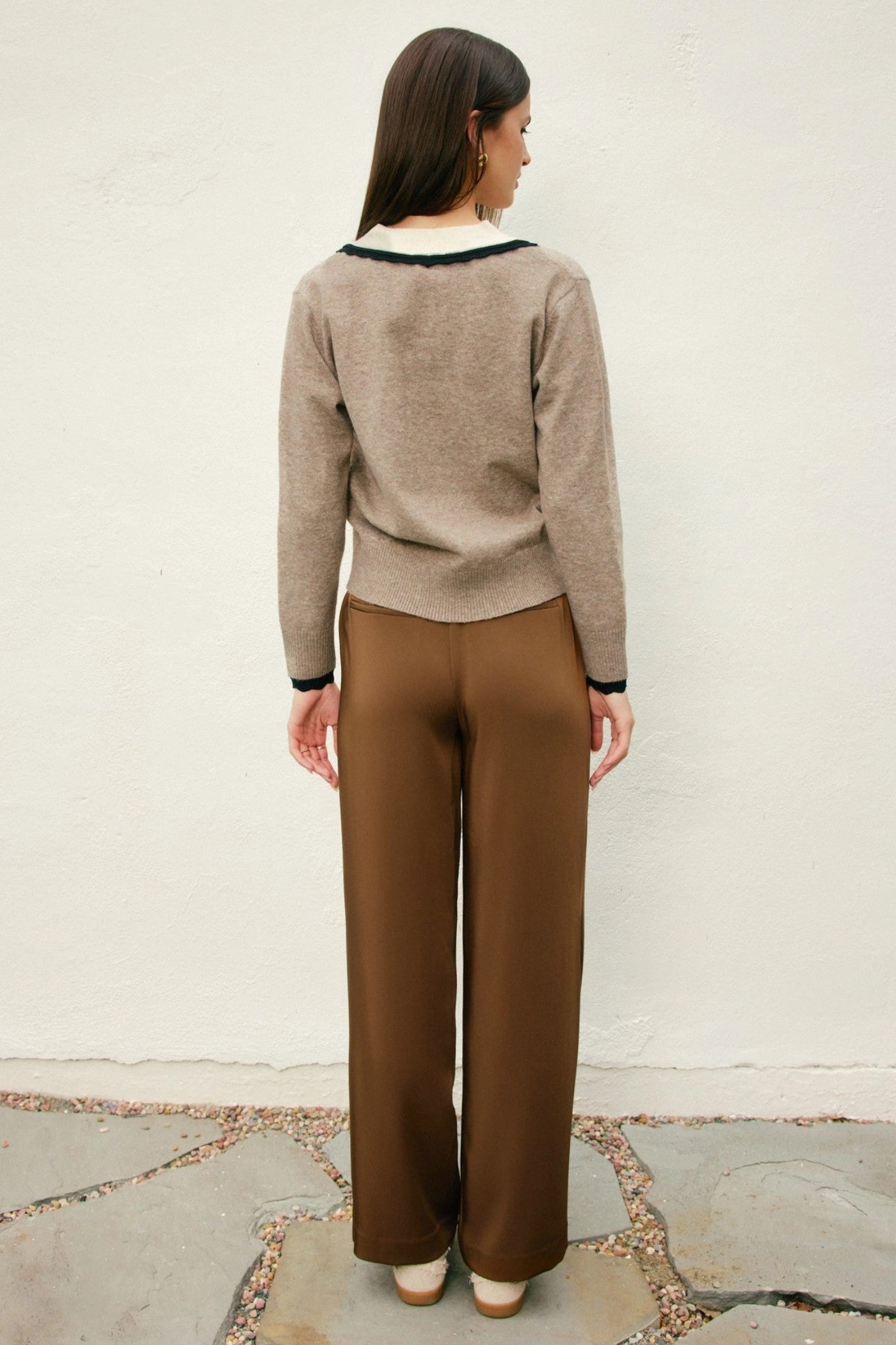 MIRANDA WIDE LEG PANTS HighRiseWaistband Light Stretch