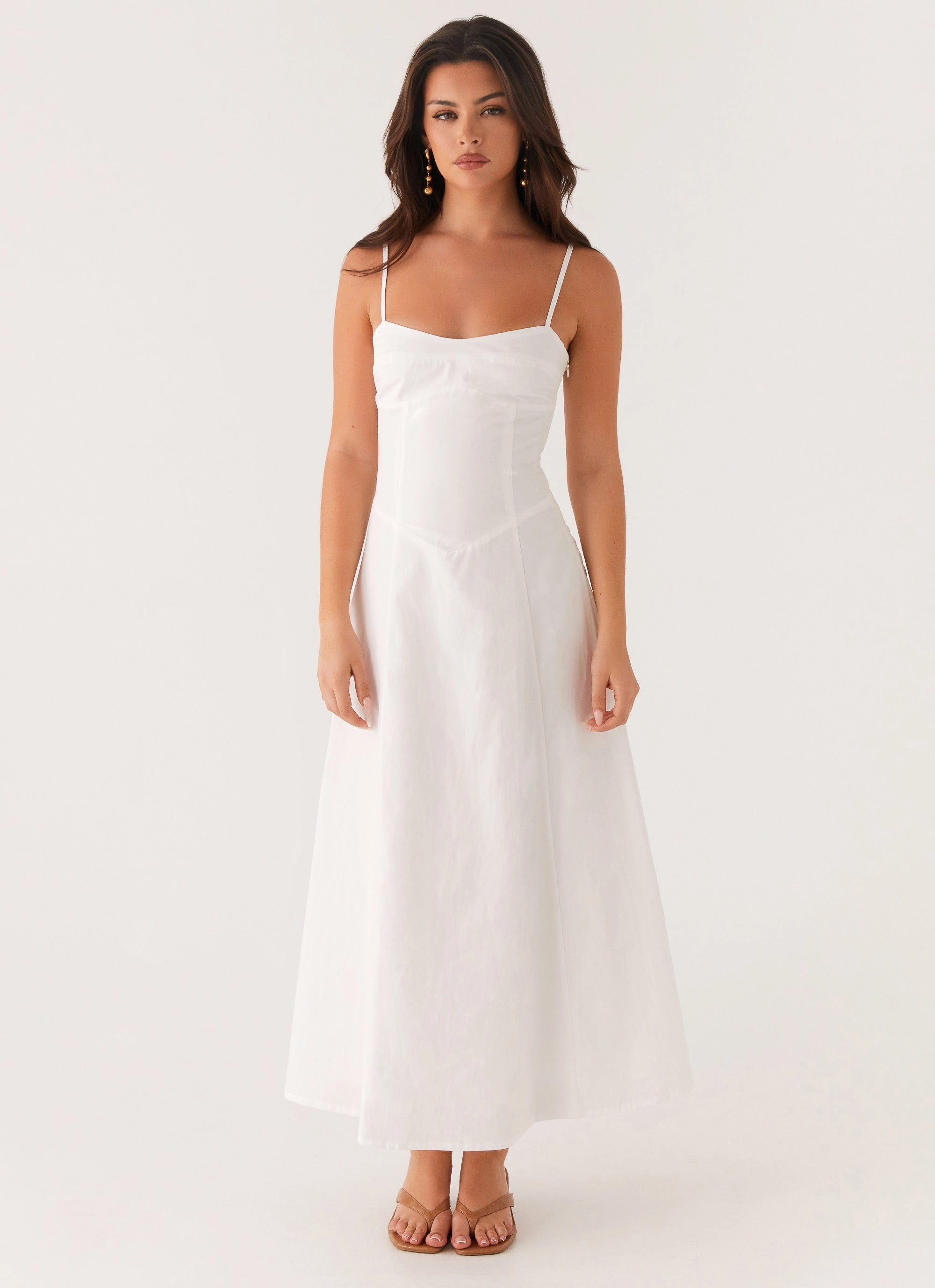 Mood Look Bloom Soft Noosa Midi Dress - White