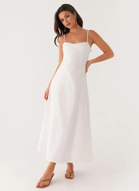 Noosa Midi Dress - White Movement Ready