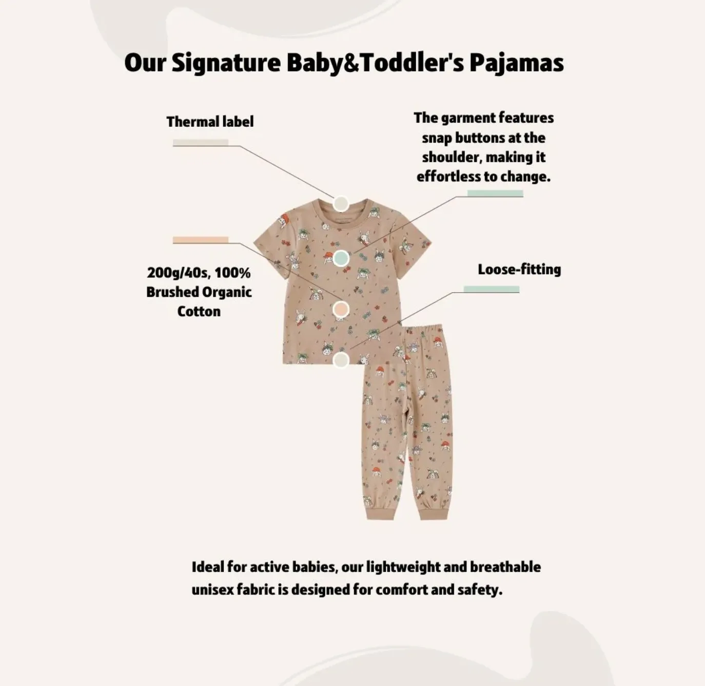 Norsu Organic Organic Toddler PJ Sets