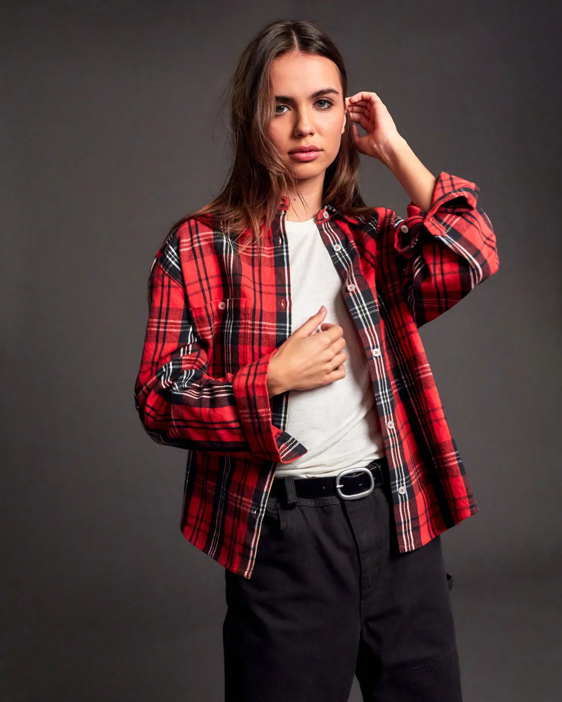 Notorious Long Sleeve Flannel Shirt - Chrysanthemum