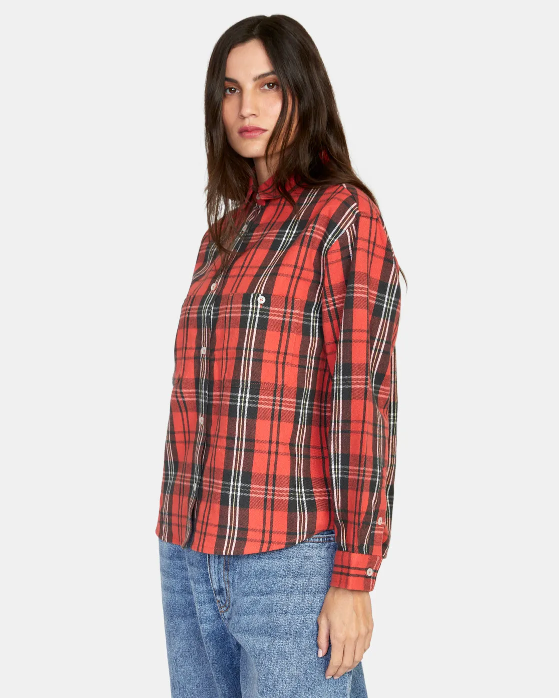 Notorious Long Sleeve Flannel Shirt - Chrysanthemum