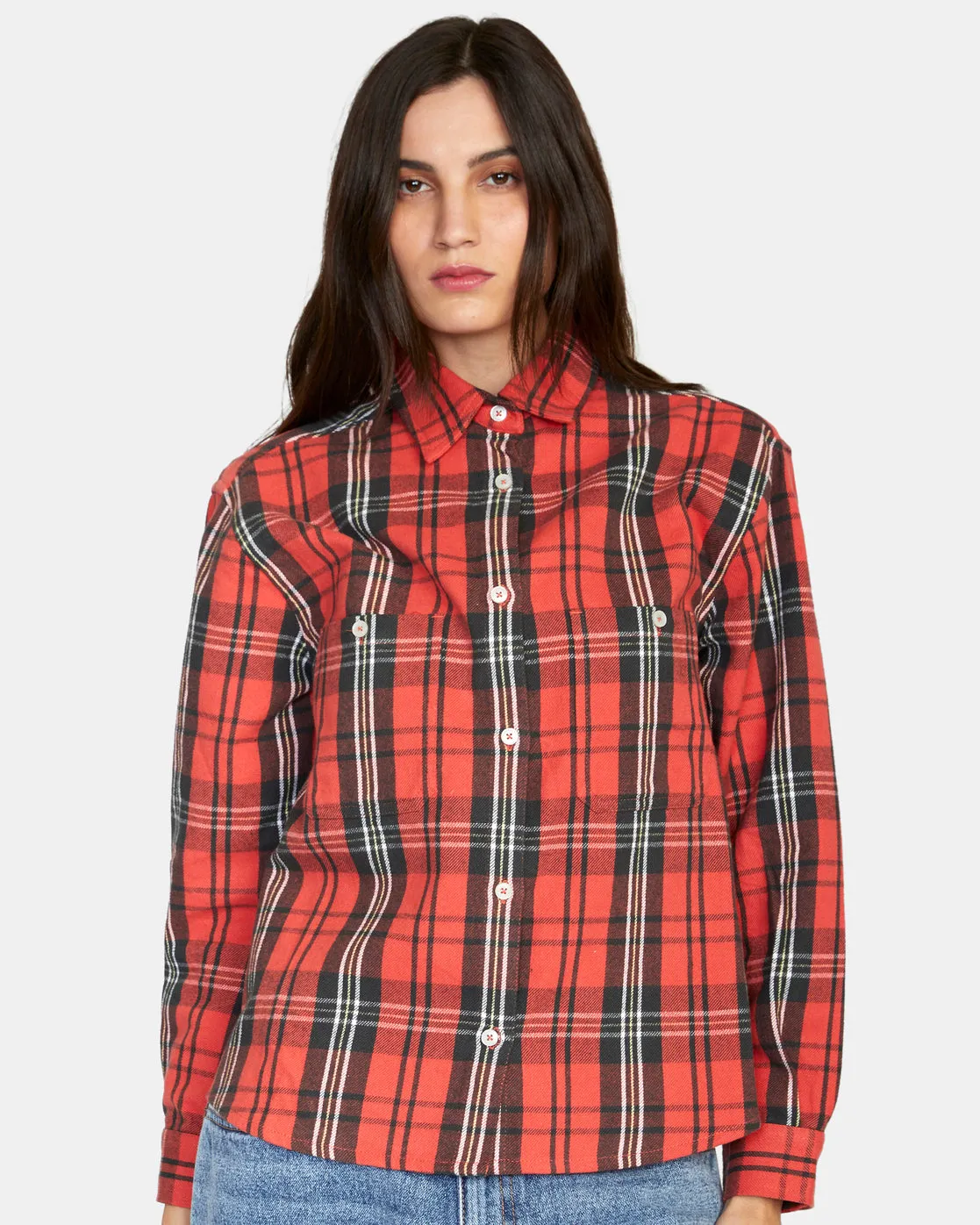 Notorious Long Sleeve Flannel Shirt - Chrysanthemum