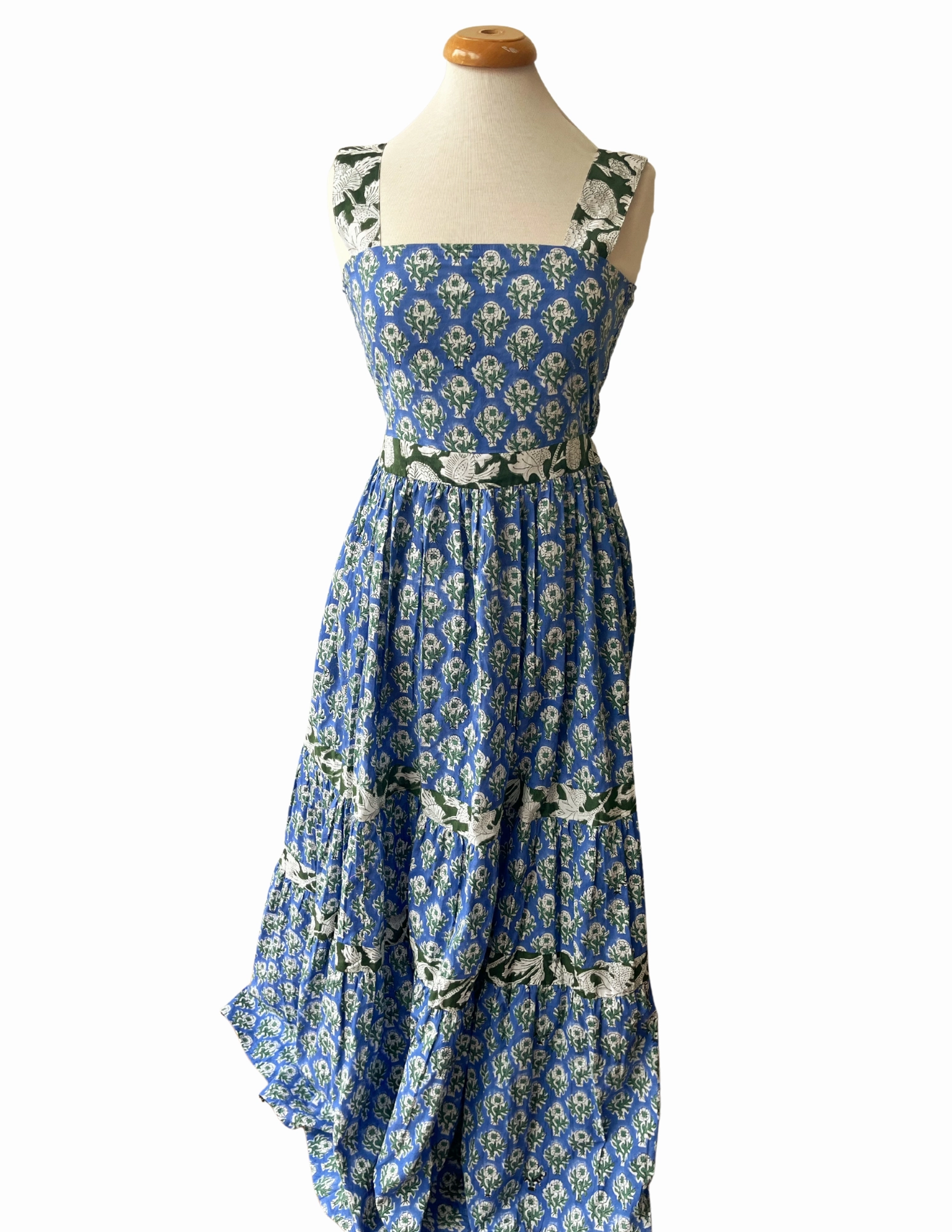 Notting Hill Maxi Dress Garden by the Sea Satin Soft