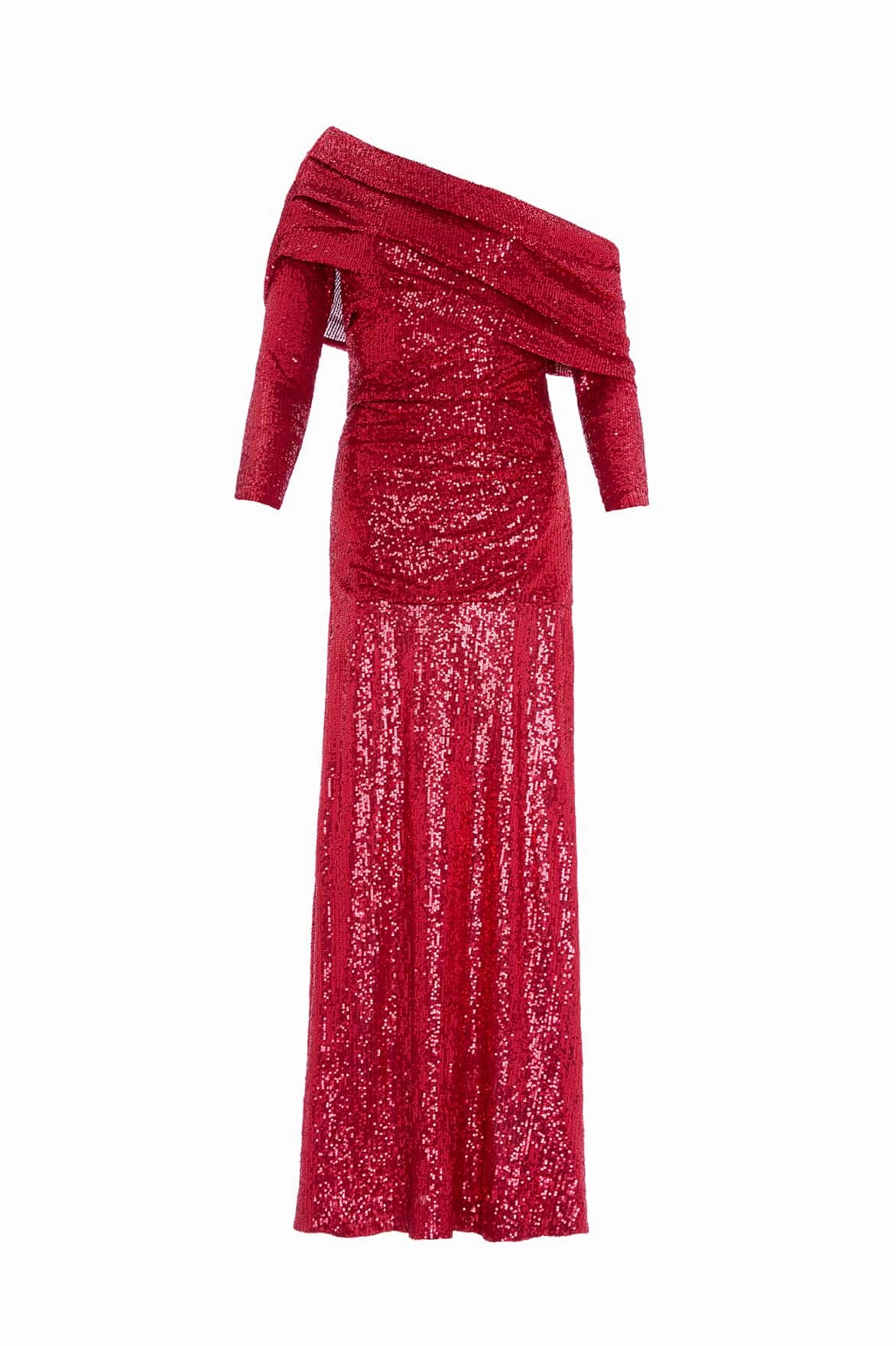 Nova One-Shoulder Ankle Gown Polished Design
