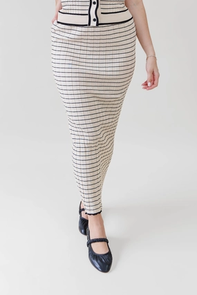 Subtle Detail Outfit Vibes NOVA STRIPED SKIRT