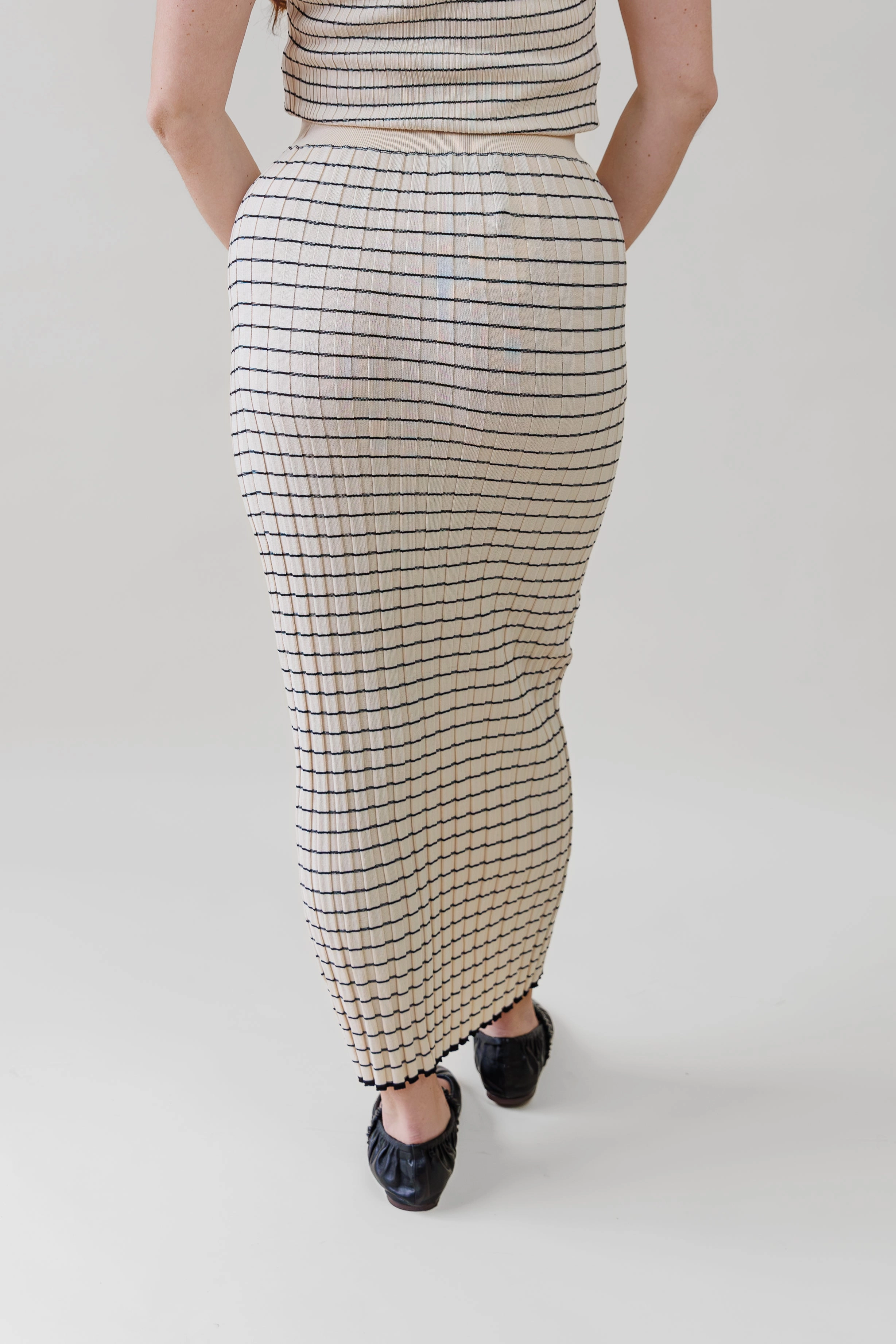 Moisture Wicking Textile Active Wear NOVA STRIPED SKIRT