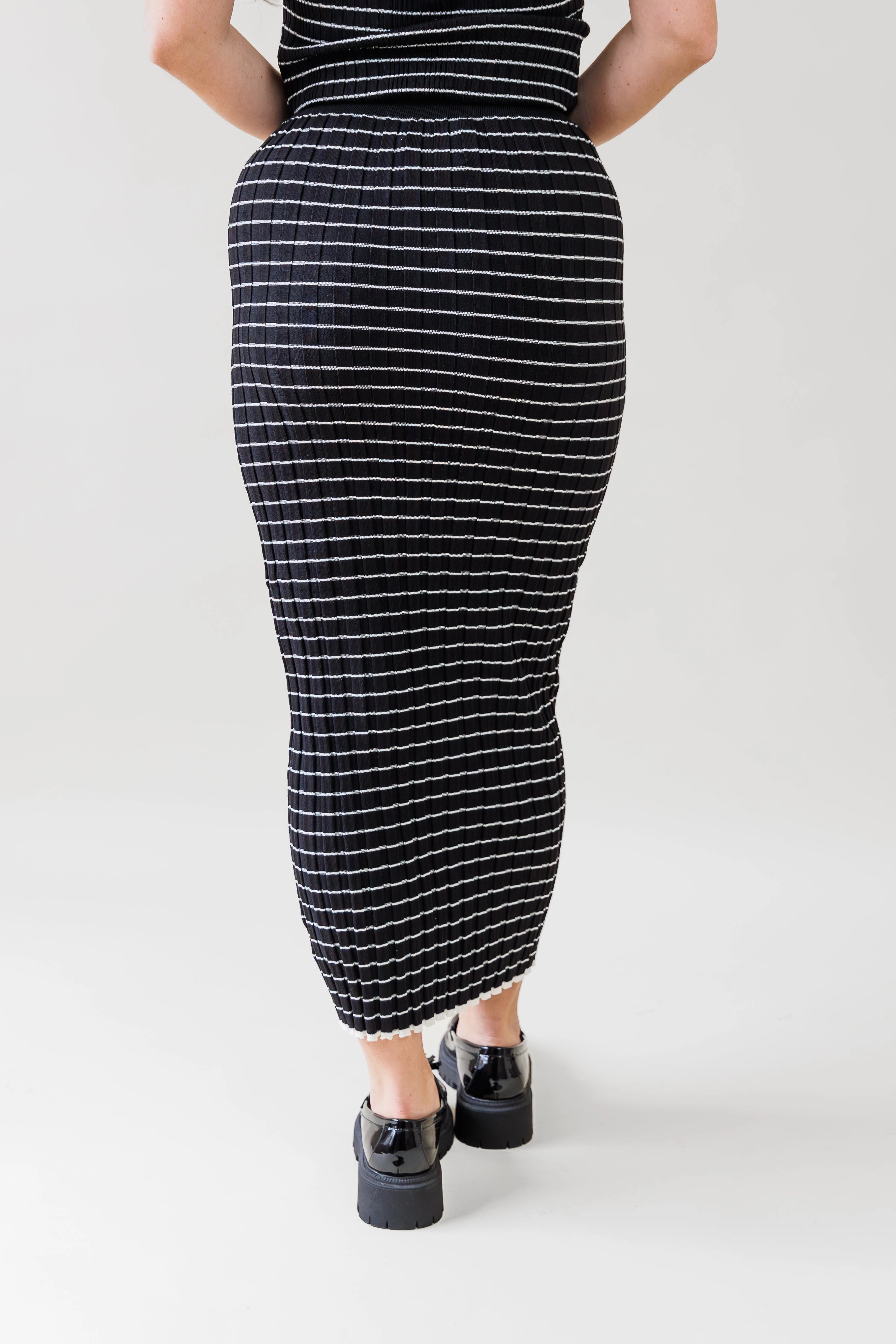 Casual Wear light texture NOVA STRIPED SKIRT
