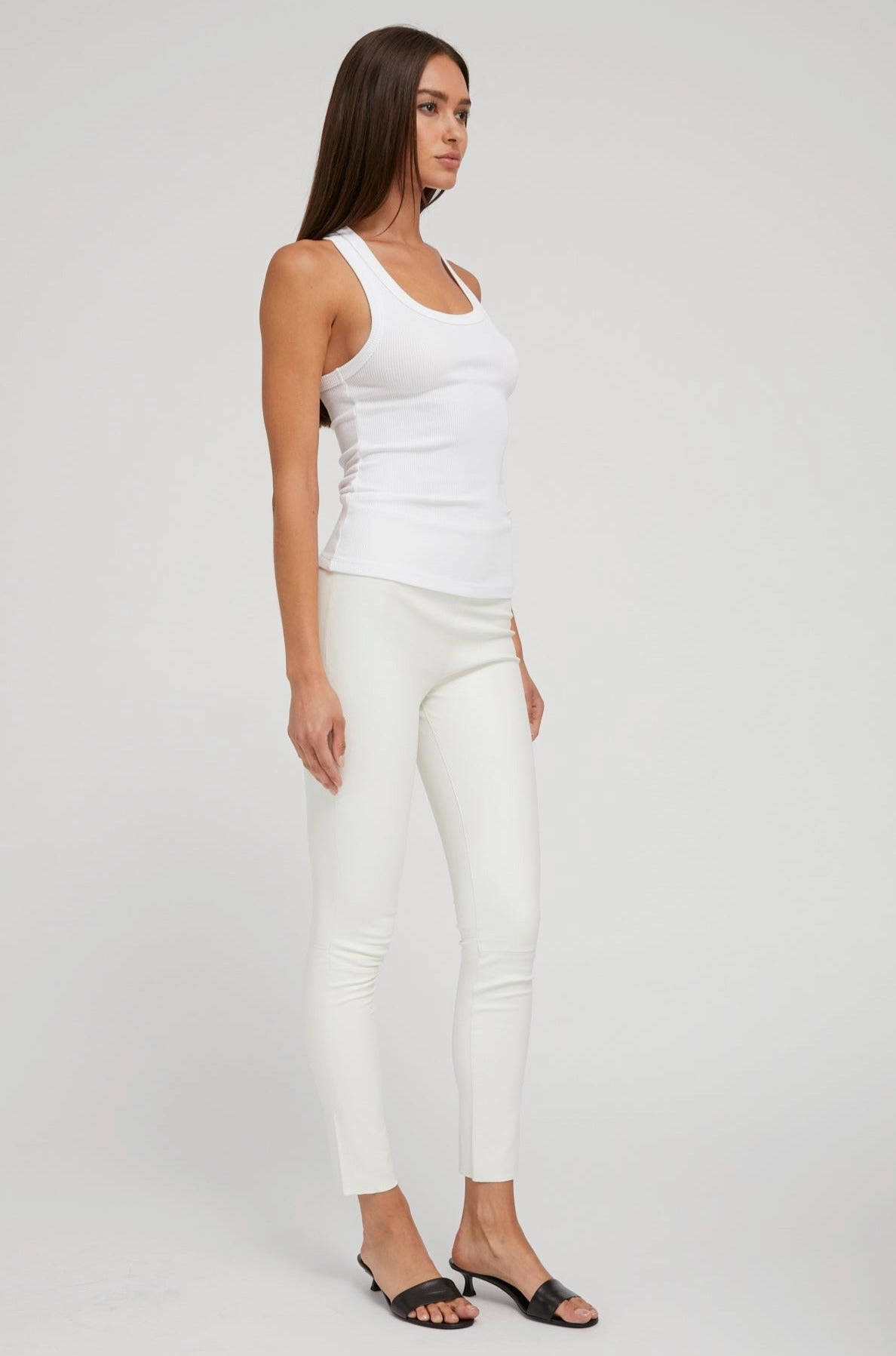 Dance Studio Extra Soft White Leather Ankle