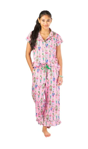 Nutcracker Capri Short Sleeve Pajama Set