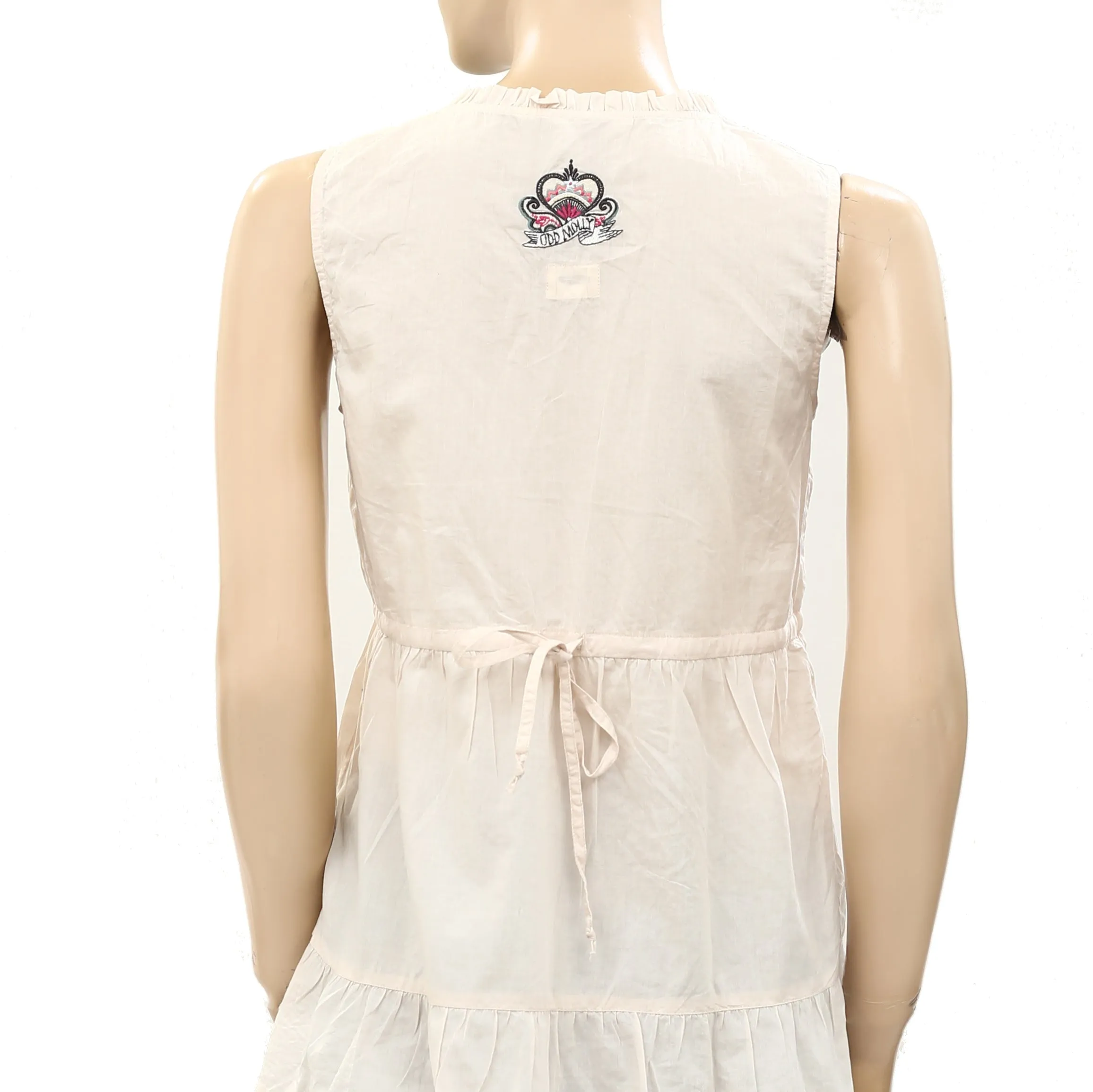 Odd Molly Anthropologie Ruffle Solid Tunic Top
