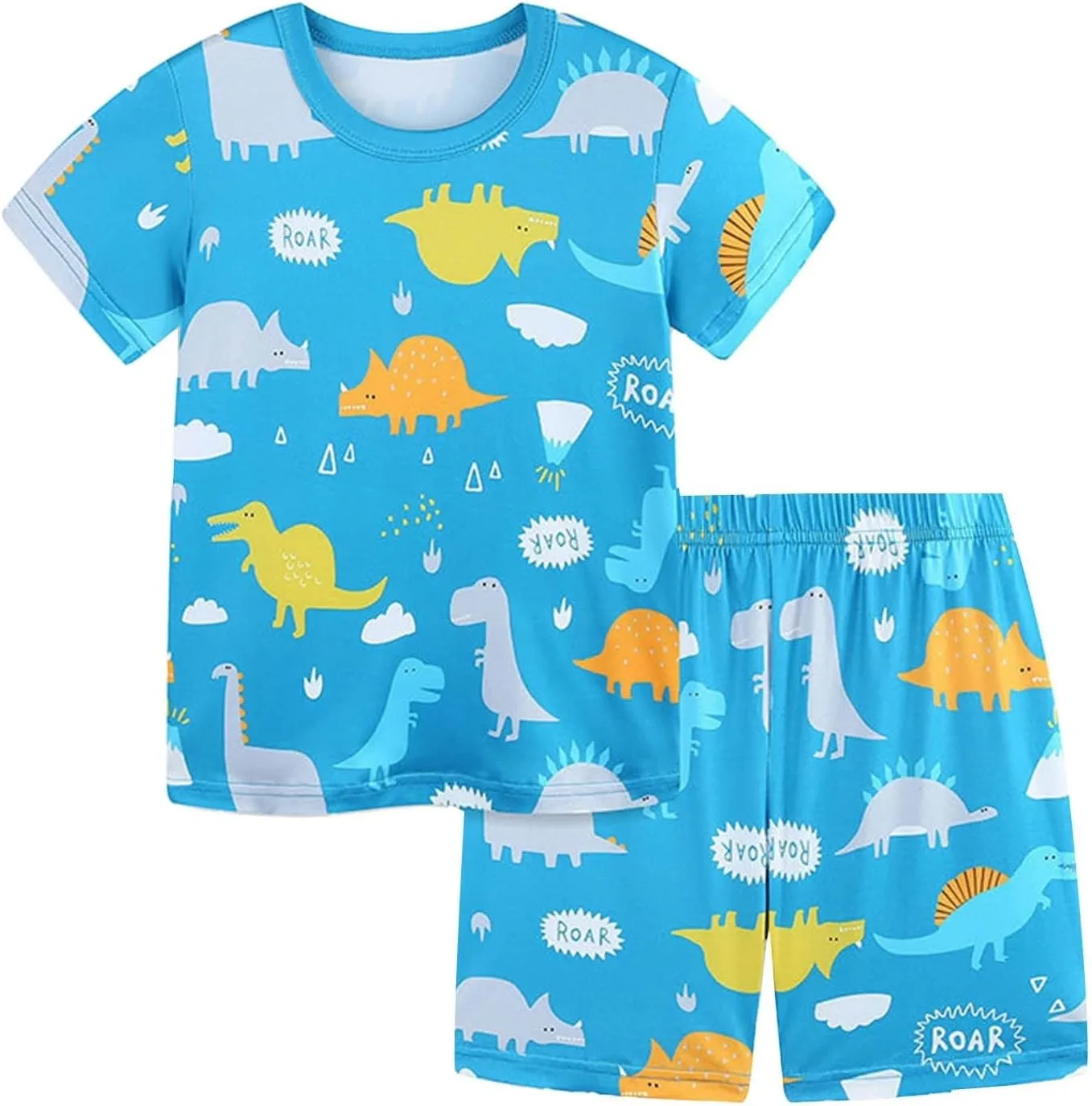 oddler oys Cotton Clothing Sets Funny Graphic Shorts Sleeve Tshirts And Shorts Summer Cool Snug fit Pjs Outfits