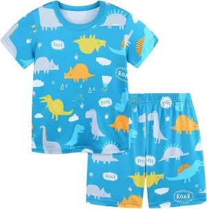 oddler oys Cotton Clothing Sets Funny Graphic Shorts Sleeve Tshirts And Shorts Summer Cool Snug fit Pjs Outfits