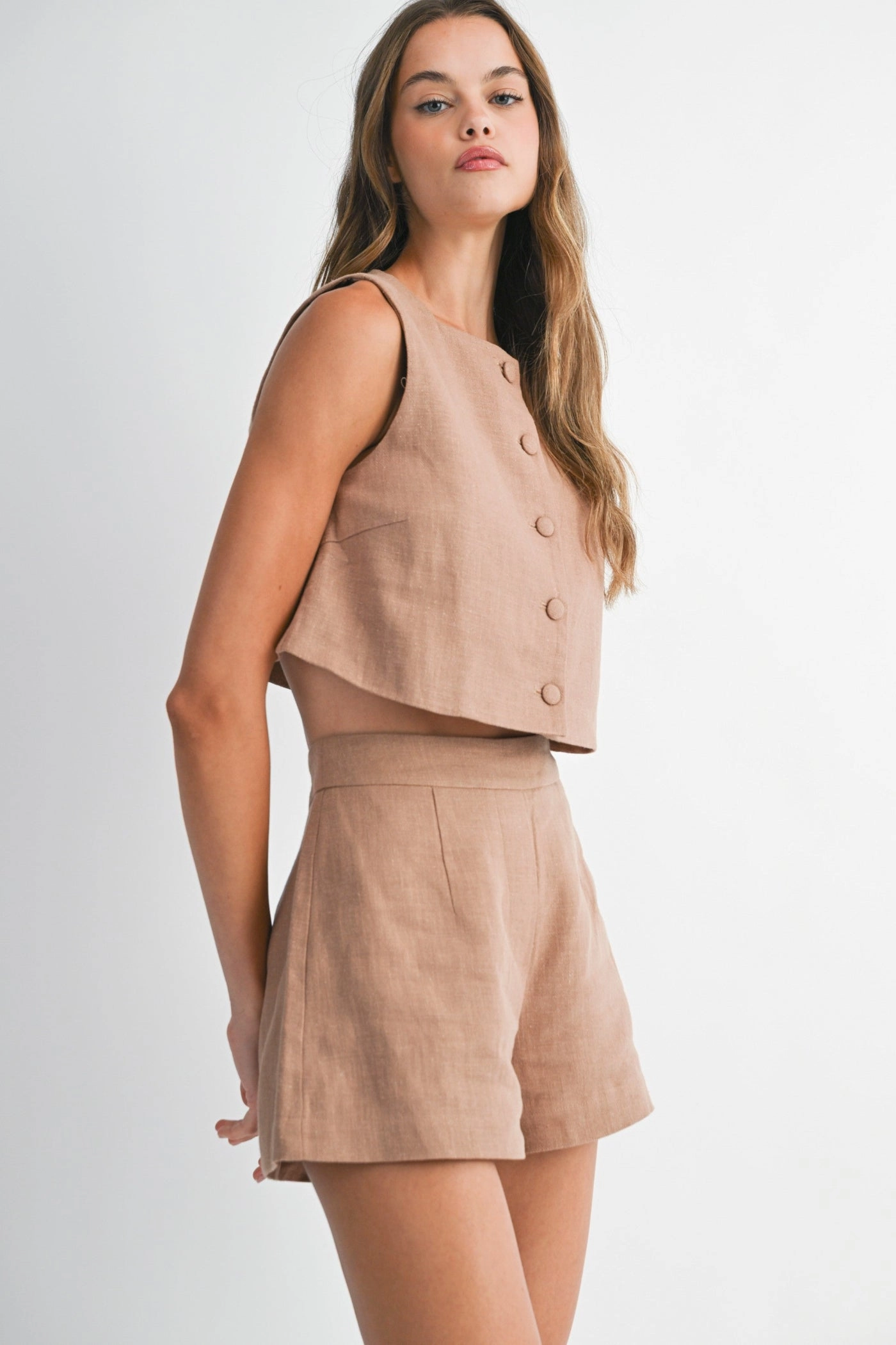 MARRISA TAILORED SHORTS plain shorts Casual Vibe
