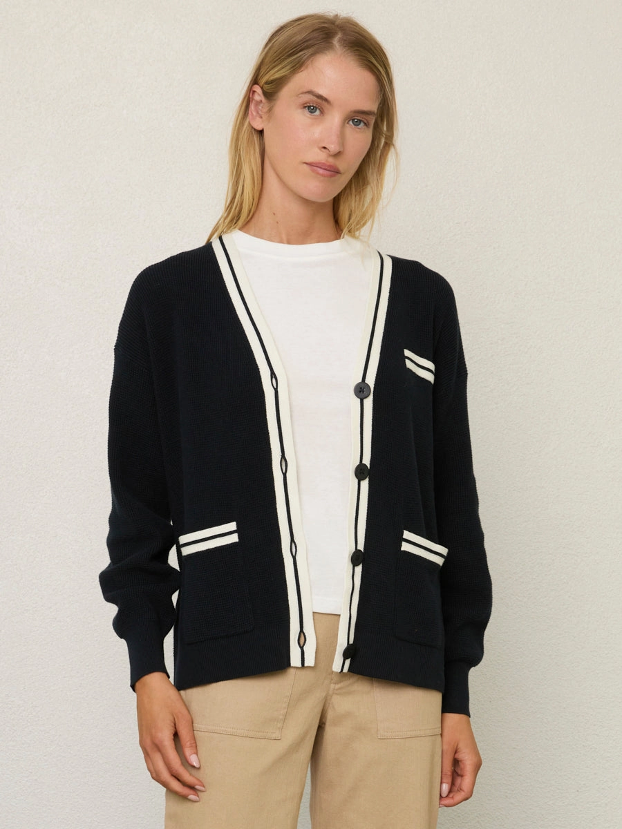 SANTA ROSA CARDI High Neckline Structure