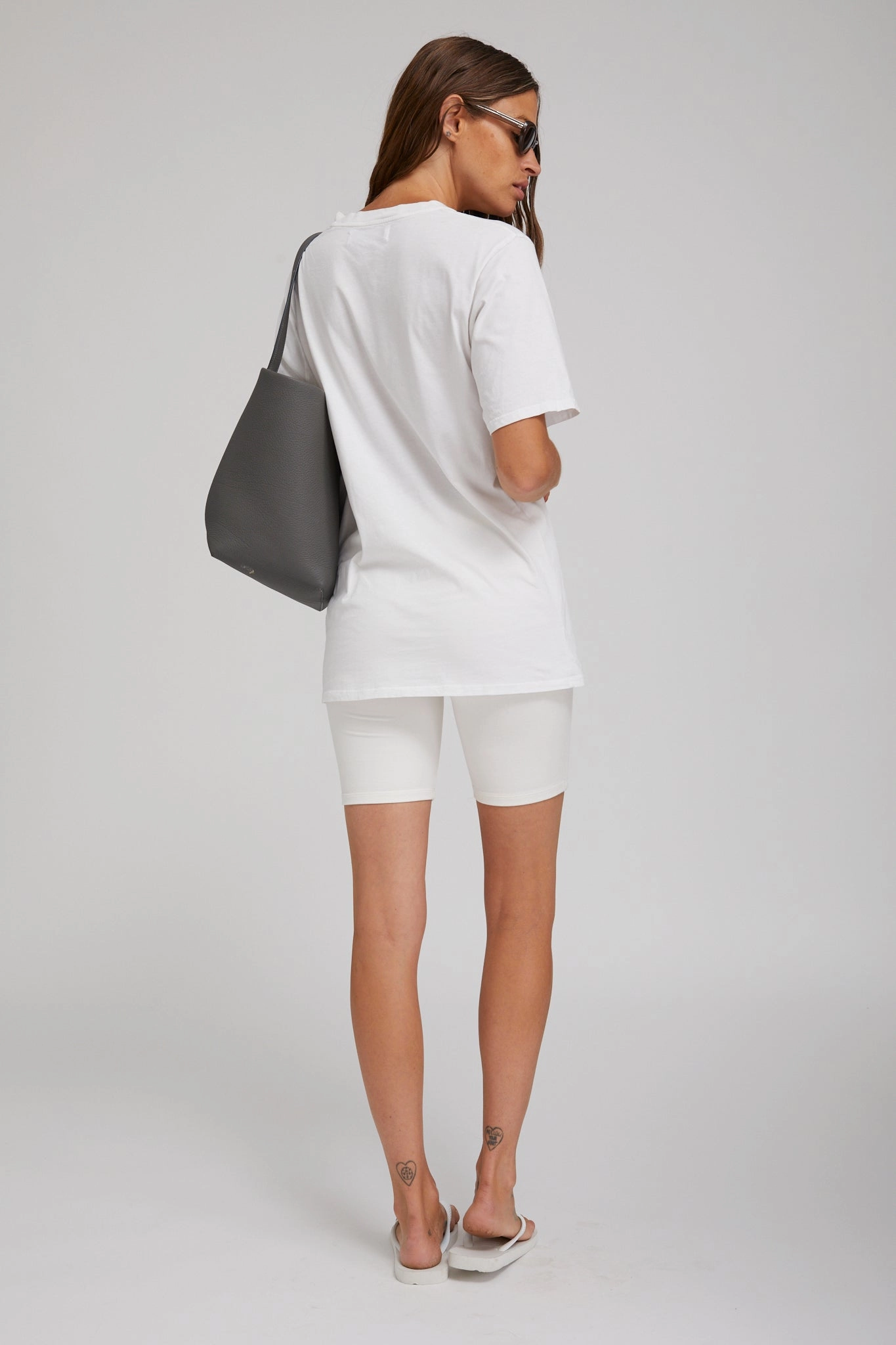 ShockAbsorbing Off White City Biker Shorts