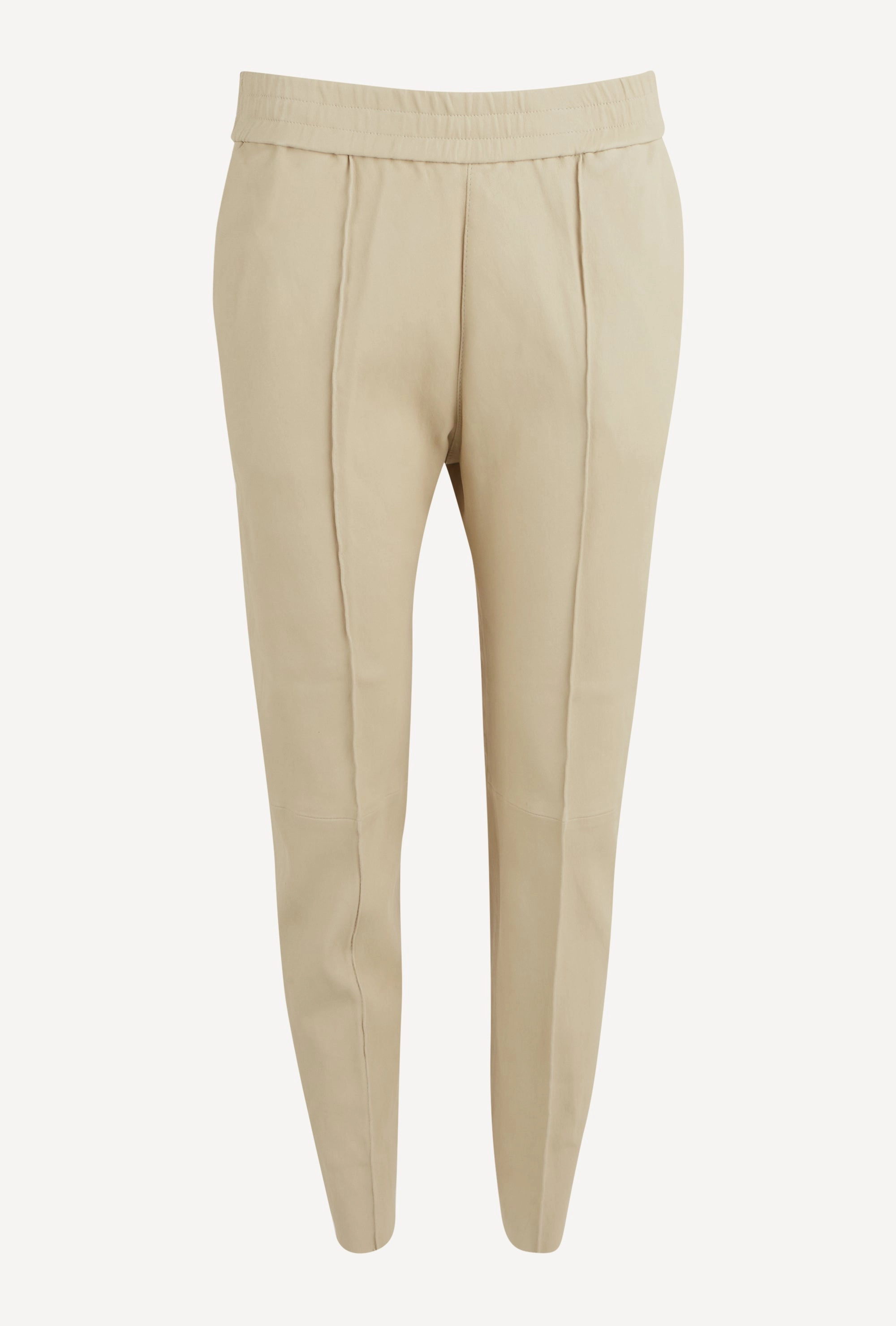 Off White Leather Joggers Flat Seams DurableReinforcedMaterial