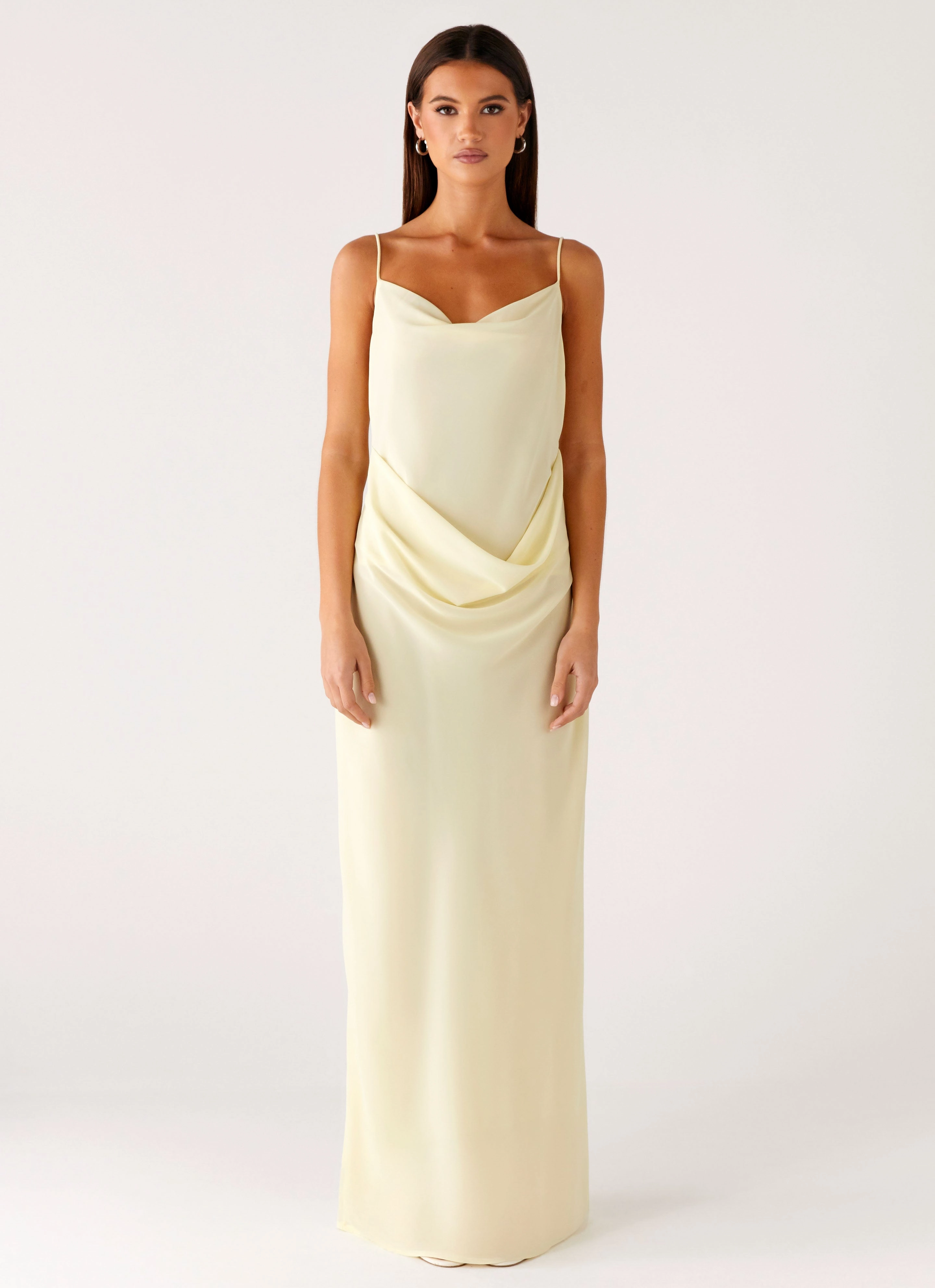 Oliana Maxi Dress - Yellow Chill Detail Comfortable texture