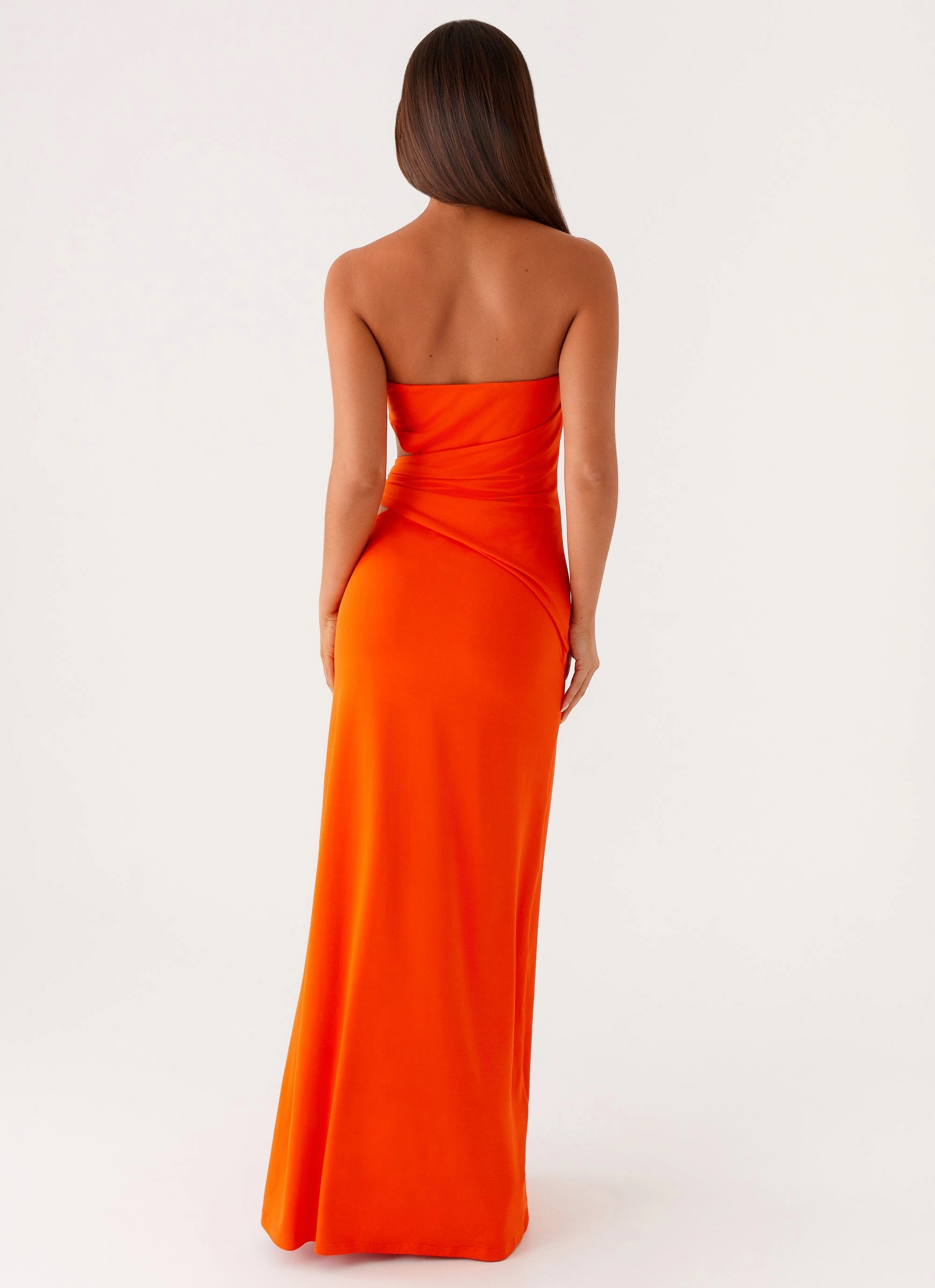 Soft Outfit Office Cool Anetta Maxi Dress - Orange