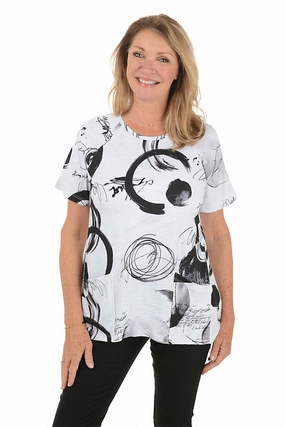 WaterRepellent Finish Olivia Double Pocket Short Sleeve Tee