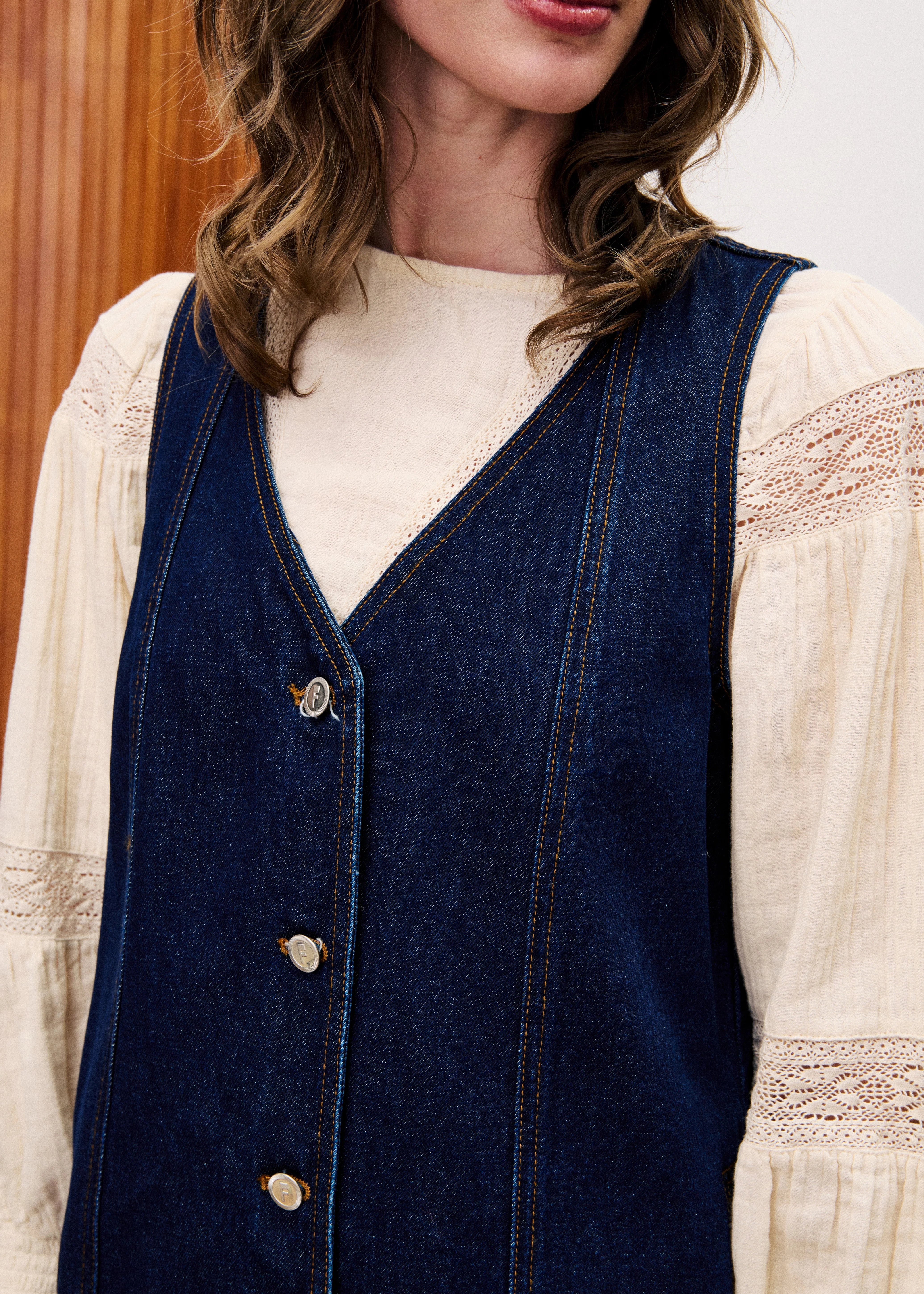 Smart Comfort Brunch Outfit Casual NALA DENIM MINI DRESS